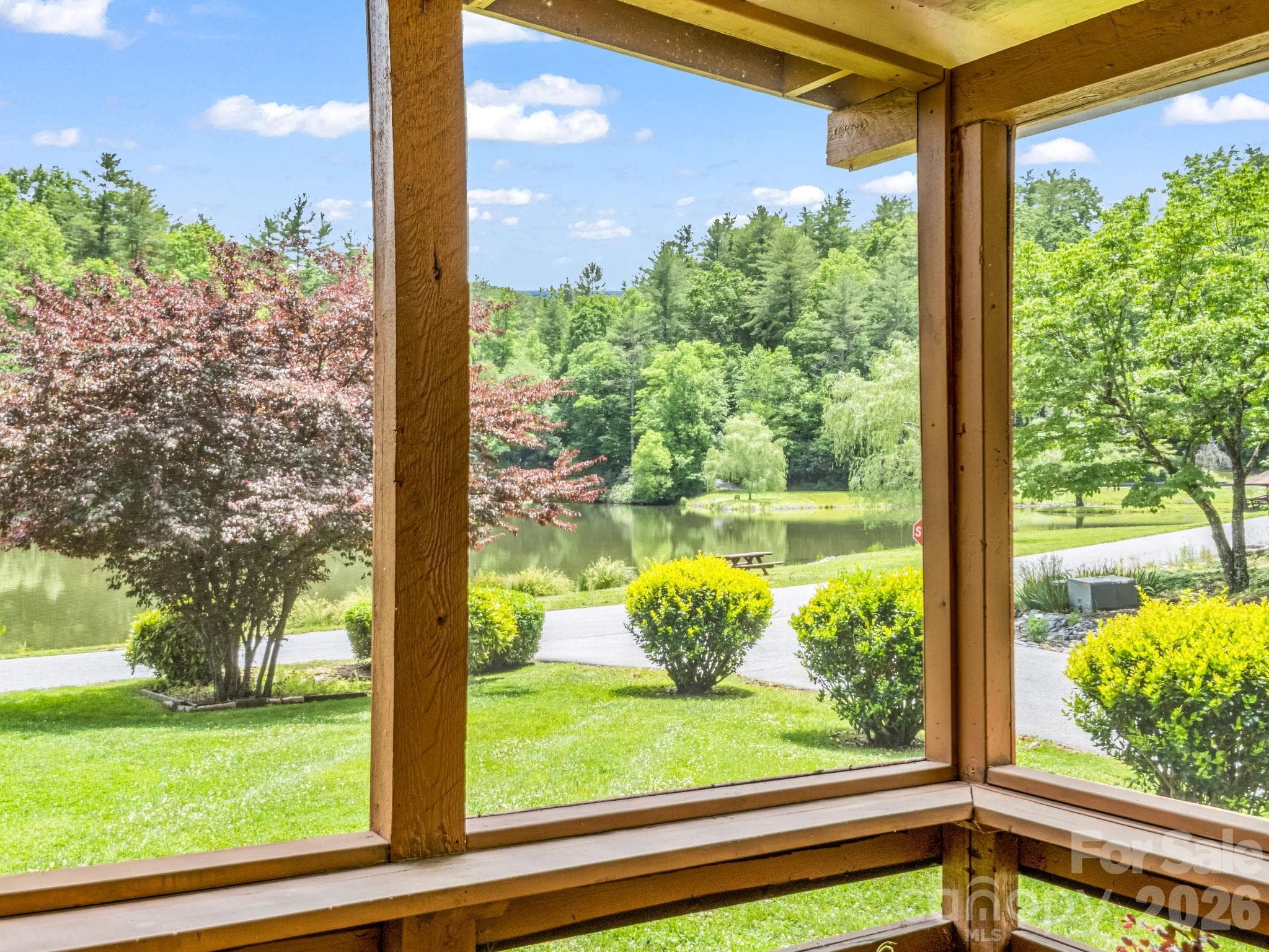 Lake view from the screened in porch - 117 Willow Way, Hendersonville