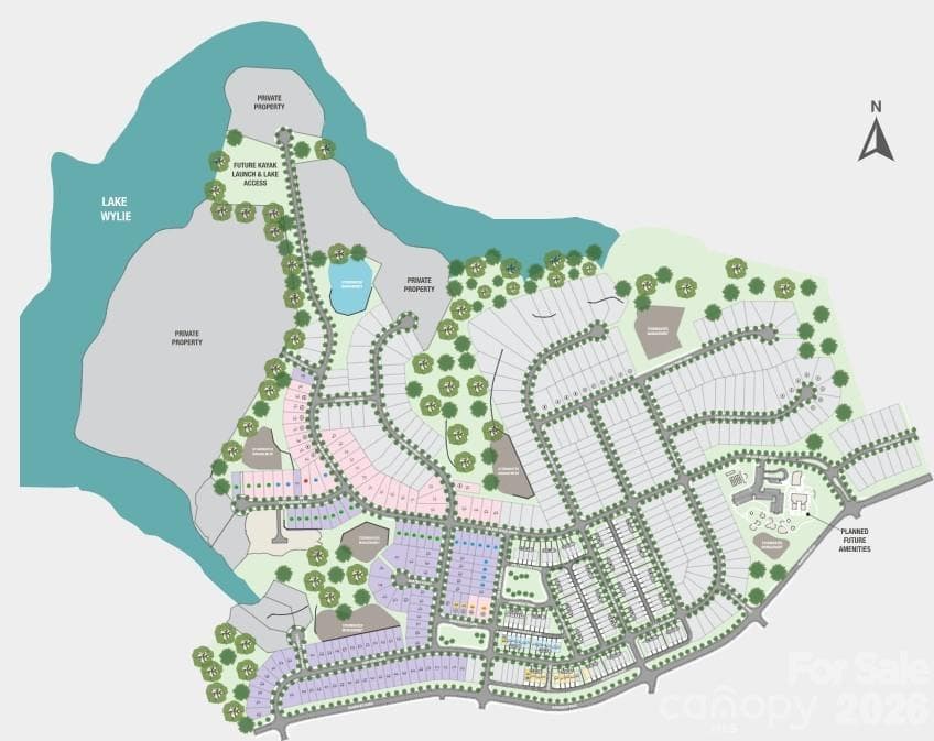 The Coves on Lake Wylie Community Sitemap - Charlotte