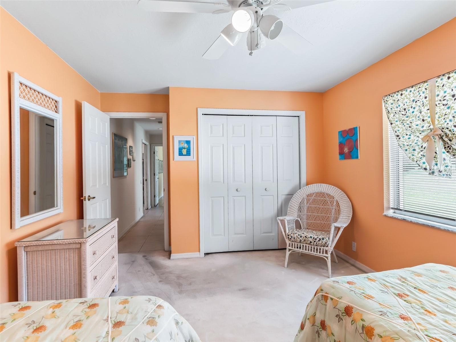 Bedroom 2 has a nice closet and Window - 5321 GREENS DR, LADY LAKE