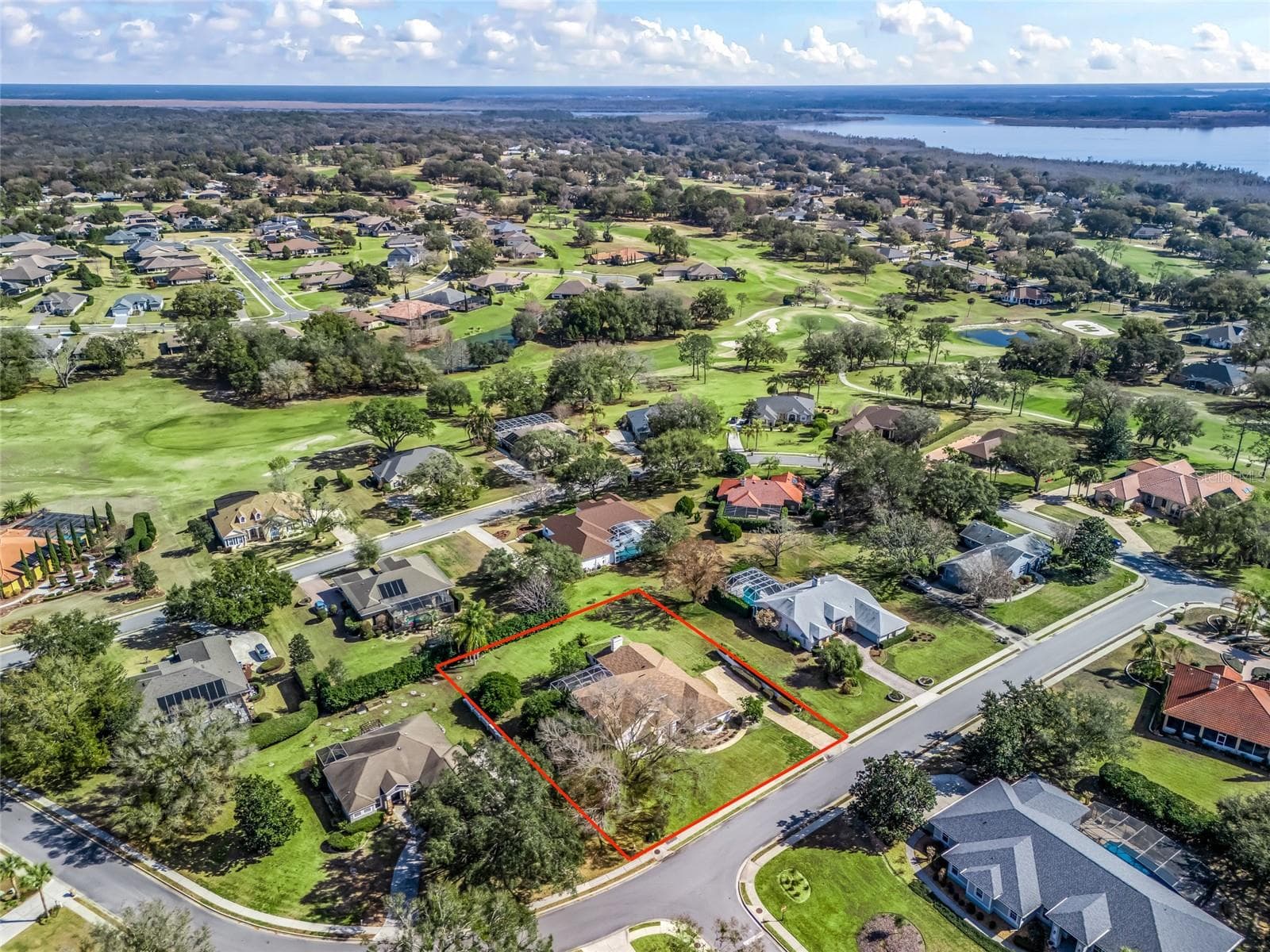 Aerial View - 5321 GREENS DR, LADY LAKE