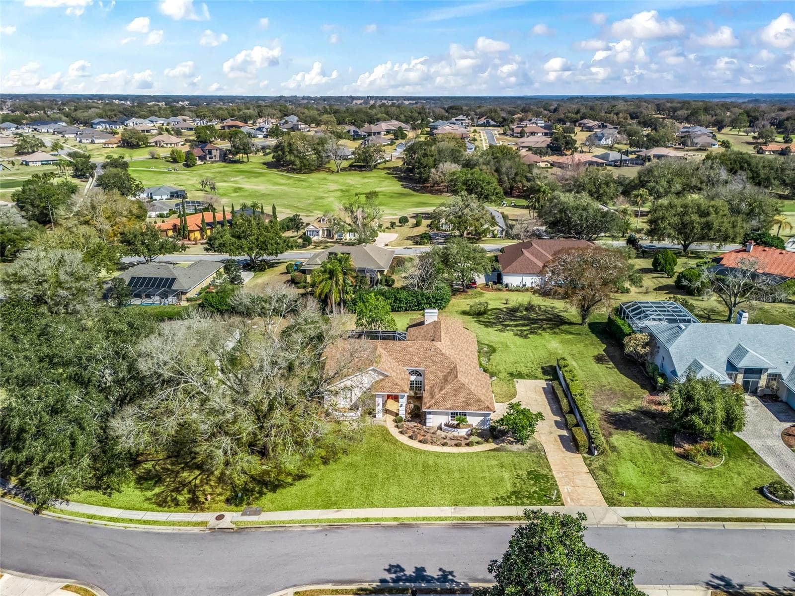 Aerial View - 5321 GREENS DR, LADY LAKE