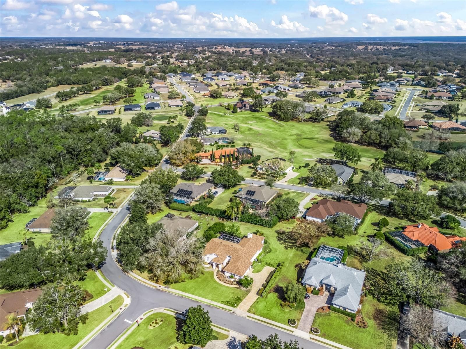 Aerial View - 5321 GREENS DR, LADY LAKE