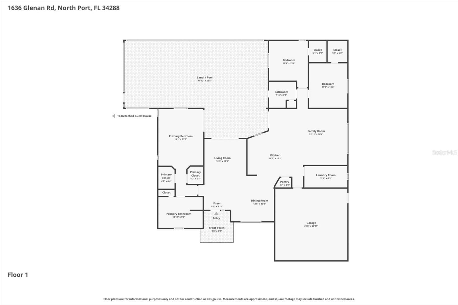 Single Family Residence at 1636 GLENAN RD, NORTH PORT, photo 55 of 56
