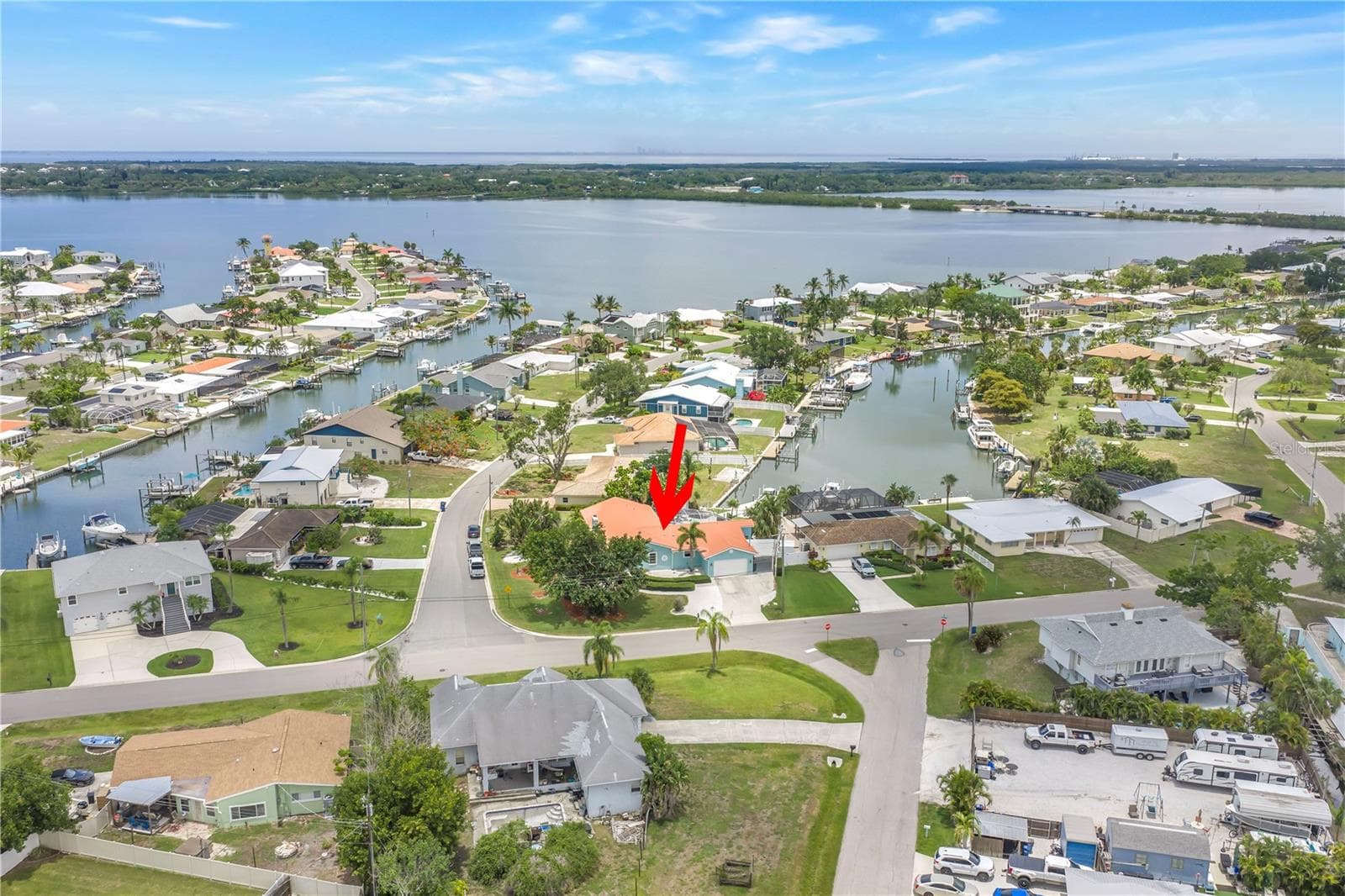Your are THIS close to open water! - 4911 PALMETTO POINT DR, PALMETTO