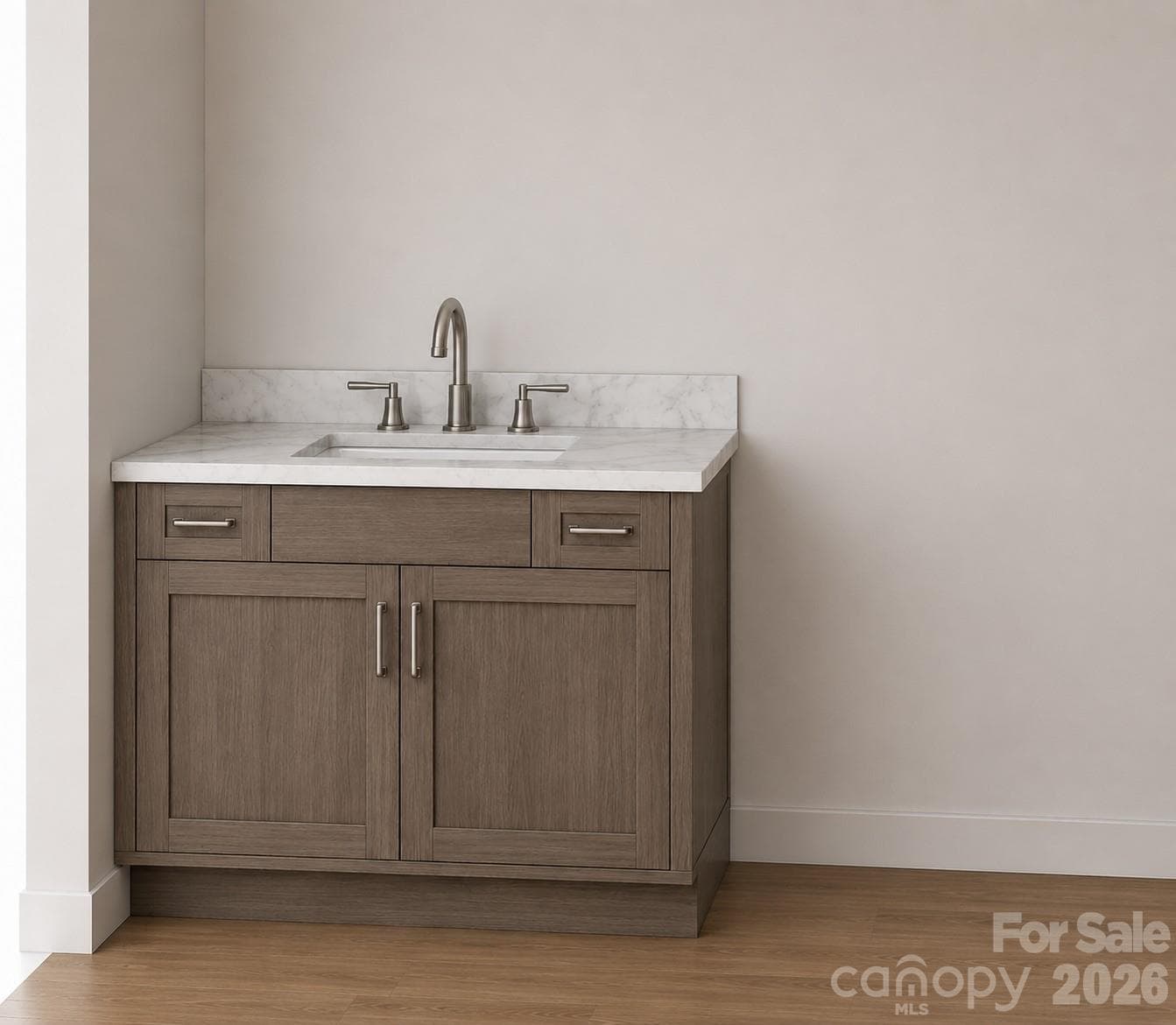 1/2 bath cabinets rendering - 1895 Knolls Drive, Newton