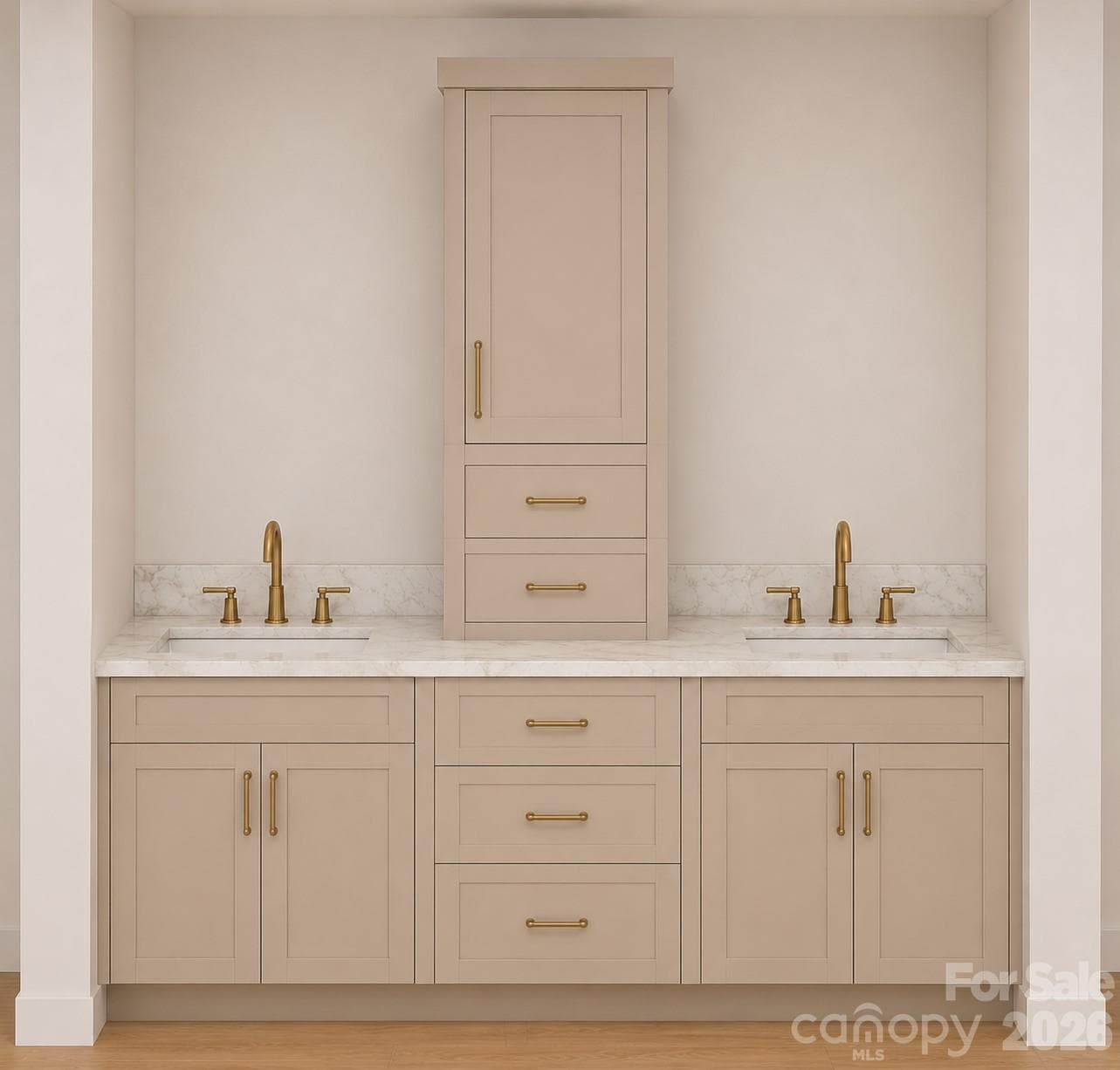 Primary bath cabinet design photo - - 1895 Knolls Drive, Newton