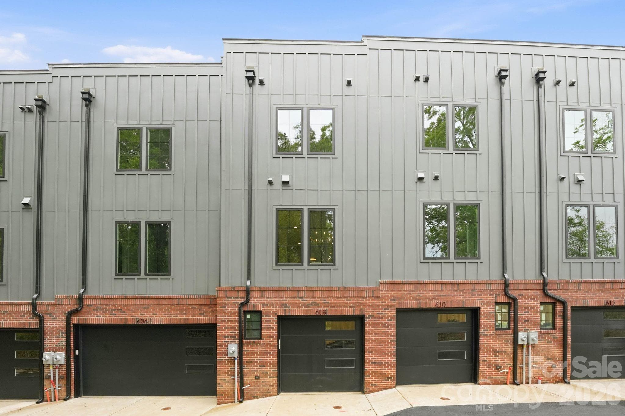 Garage entry of units - 612 E 16th Street, Charlotte