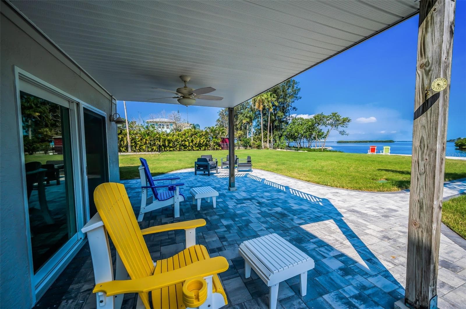 Covered Patio for shade or those rain interruptions!! - 1620 SEA BREEZE DR, TARPON SPRINGS