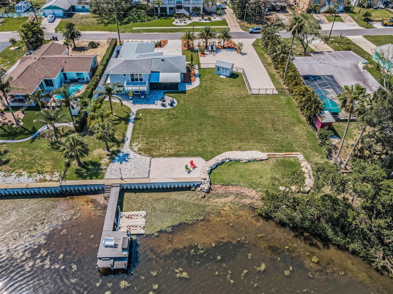 Just look at the size of this Land on the Sea - 1620 SEA BREEZE DR, TARPON SPRINGS