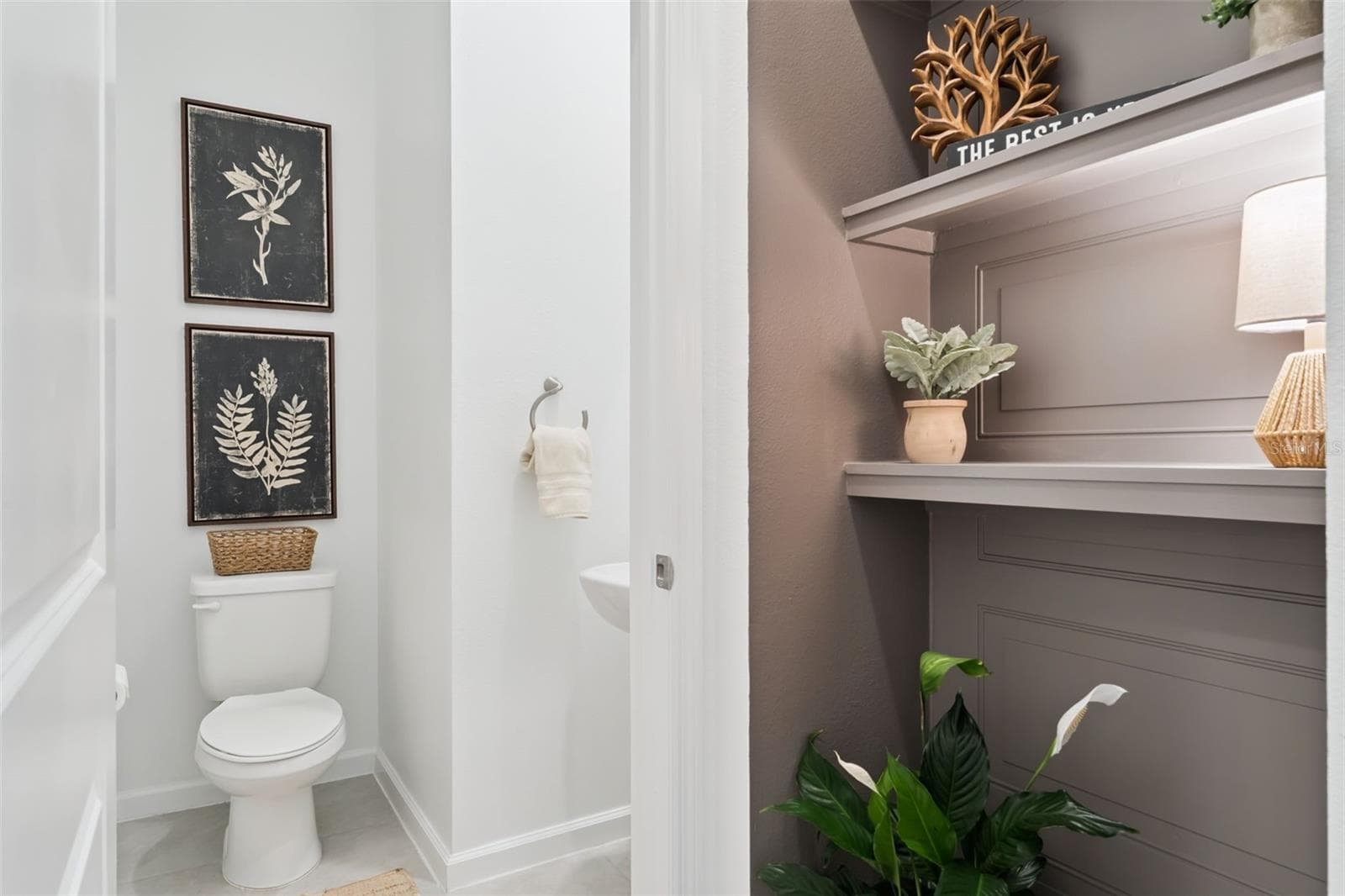 Half Bathroom Downstairs by Drop Zone - 1070 SPRING PALMS LOOP, ORLANDO