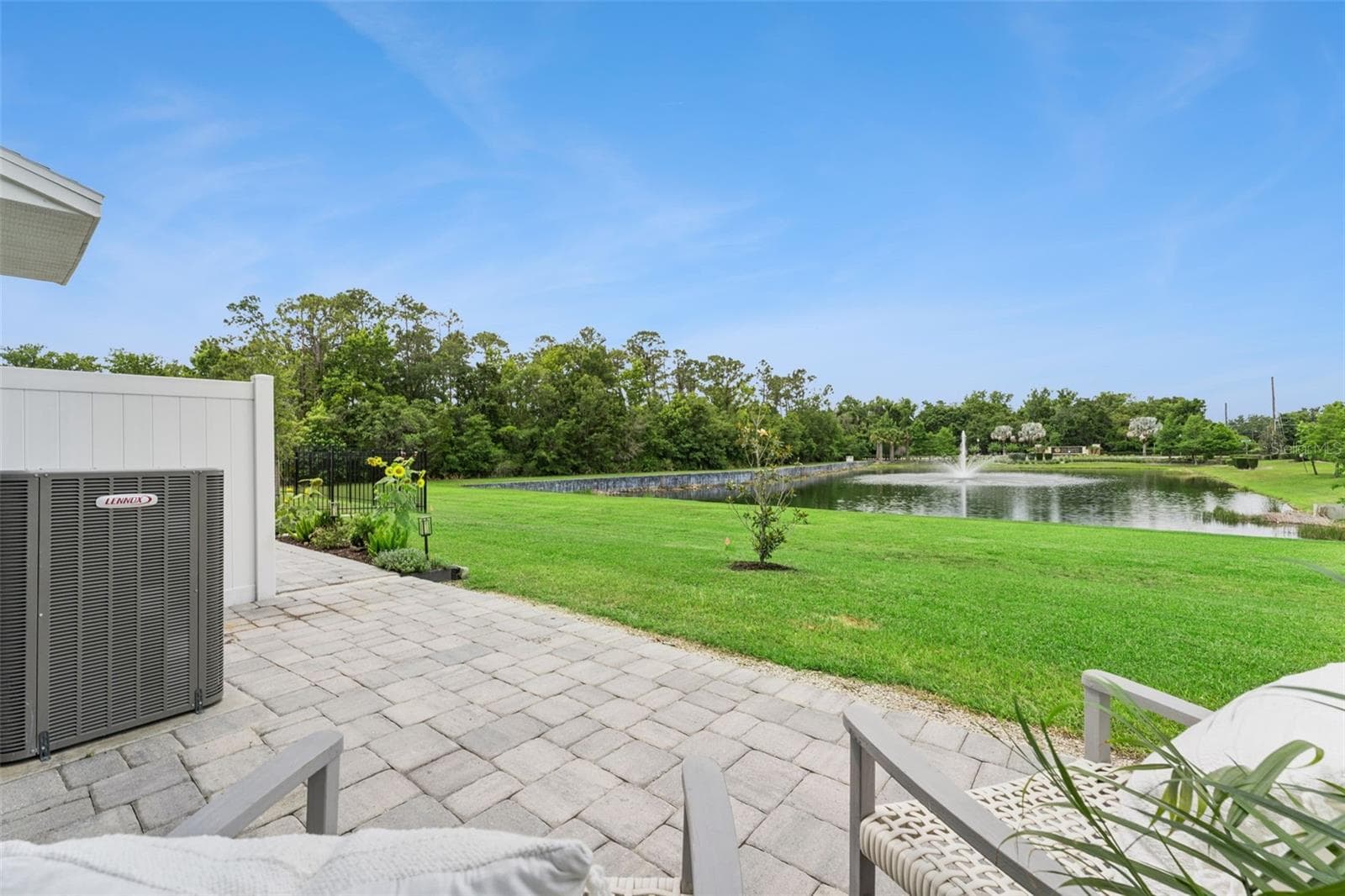 Patio with WATER VIEW - 1070 SPRING PALMS LOOP, ORLANDO
