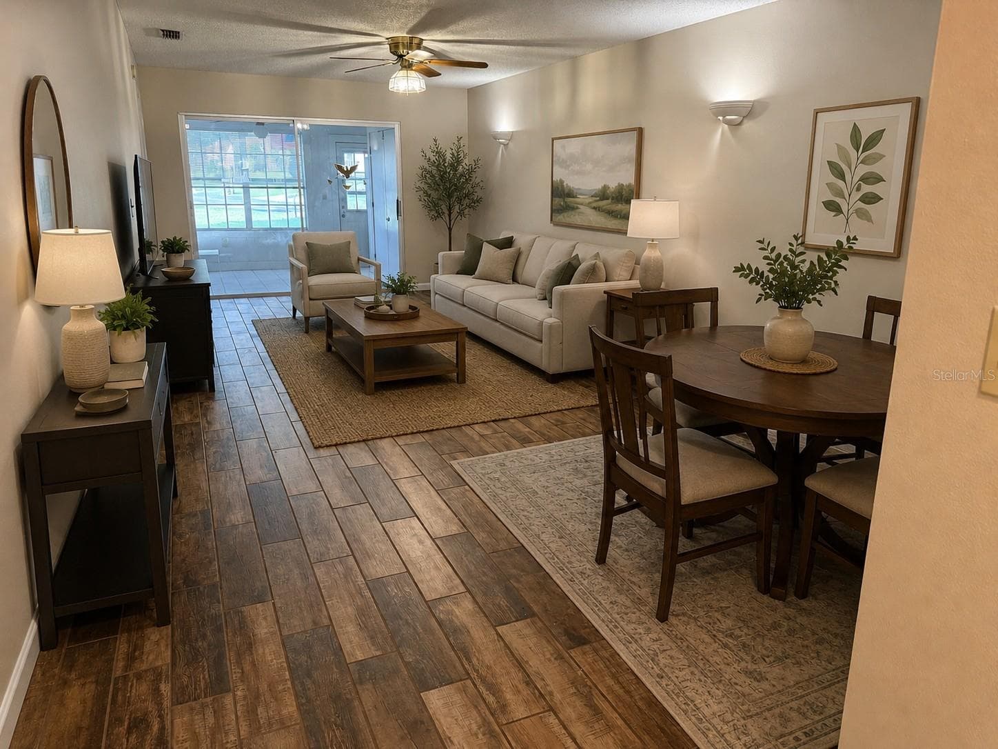 Virtualy Staged Living/Dining Combo - 11403 VERSAILLES LN #E, PORT RICHEY