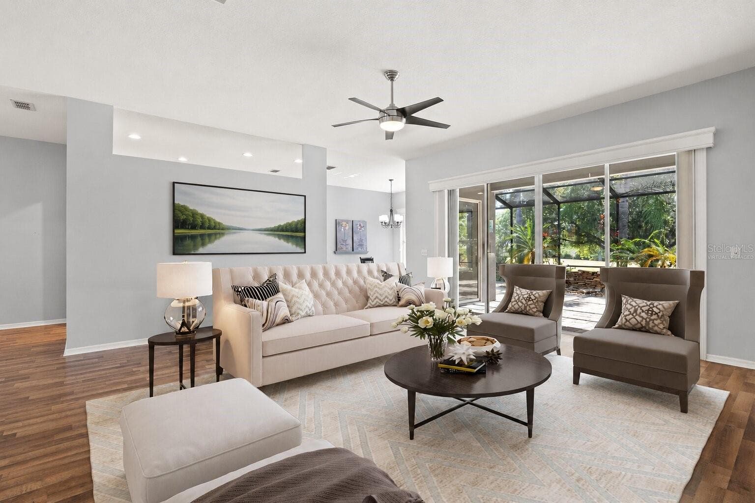 Virtually Staged - Living Room - 1305 CRYSTAL GREENS DR, SUN CITY CENTER