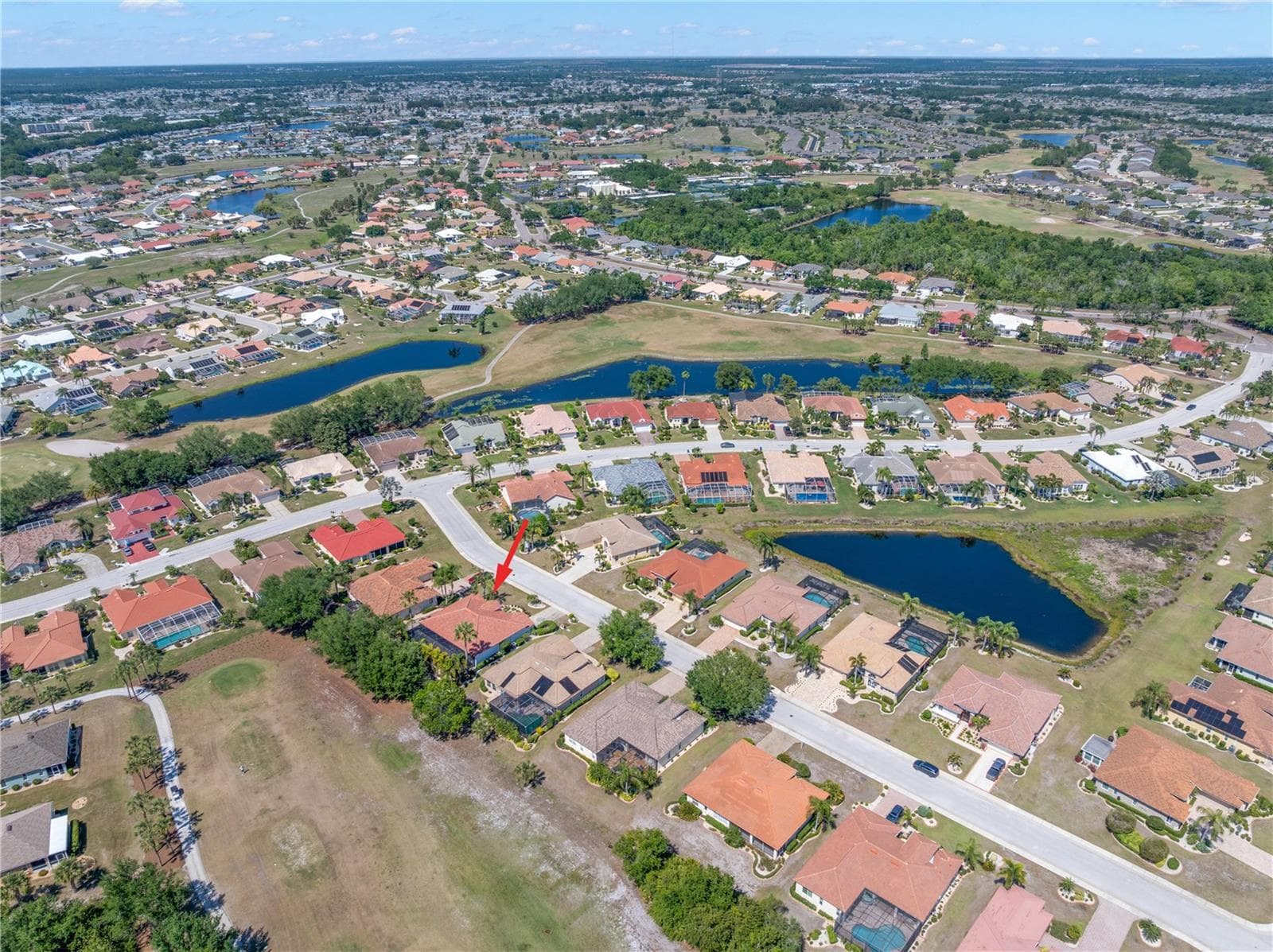 Aerial - 17th Hole - 1305 CRYSTAL GREENS DR, SUN CITY CENTER