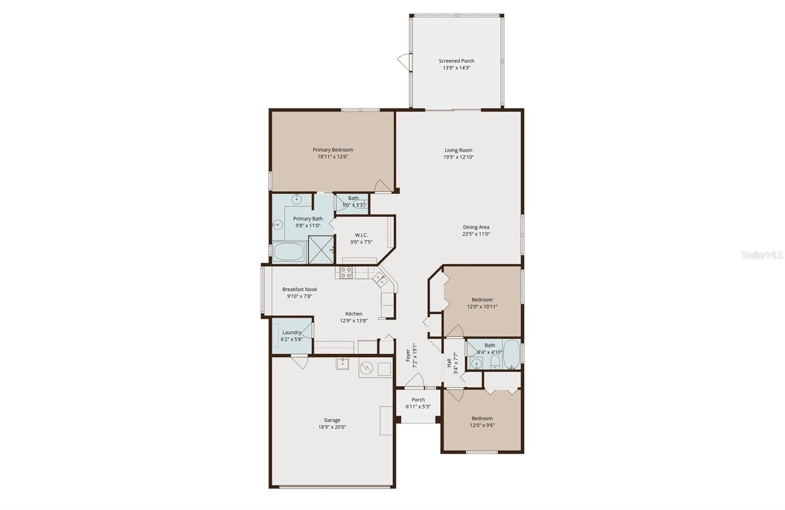 Estimated Floor Plan - 30600 NICKERSON LOOP, WESLEY CHAPEL