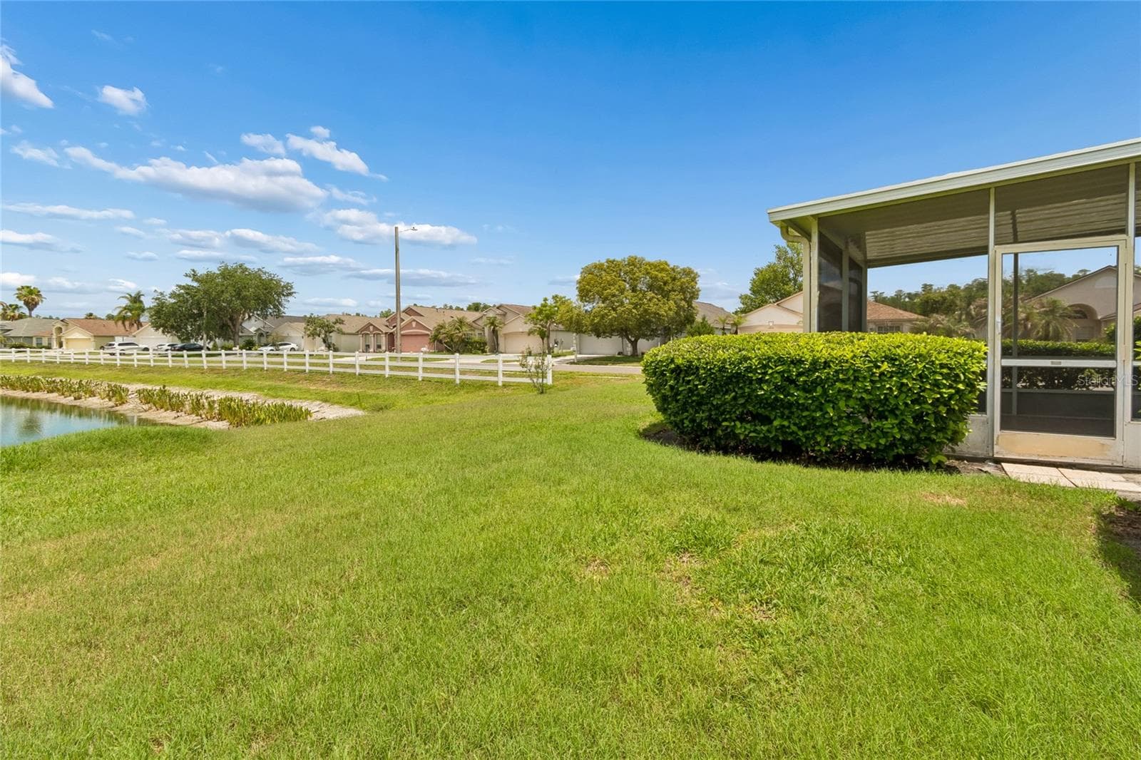 Large backyard with pond views - 30600 NICKERSON LOOP, WESLEY CHAPEL