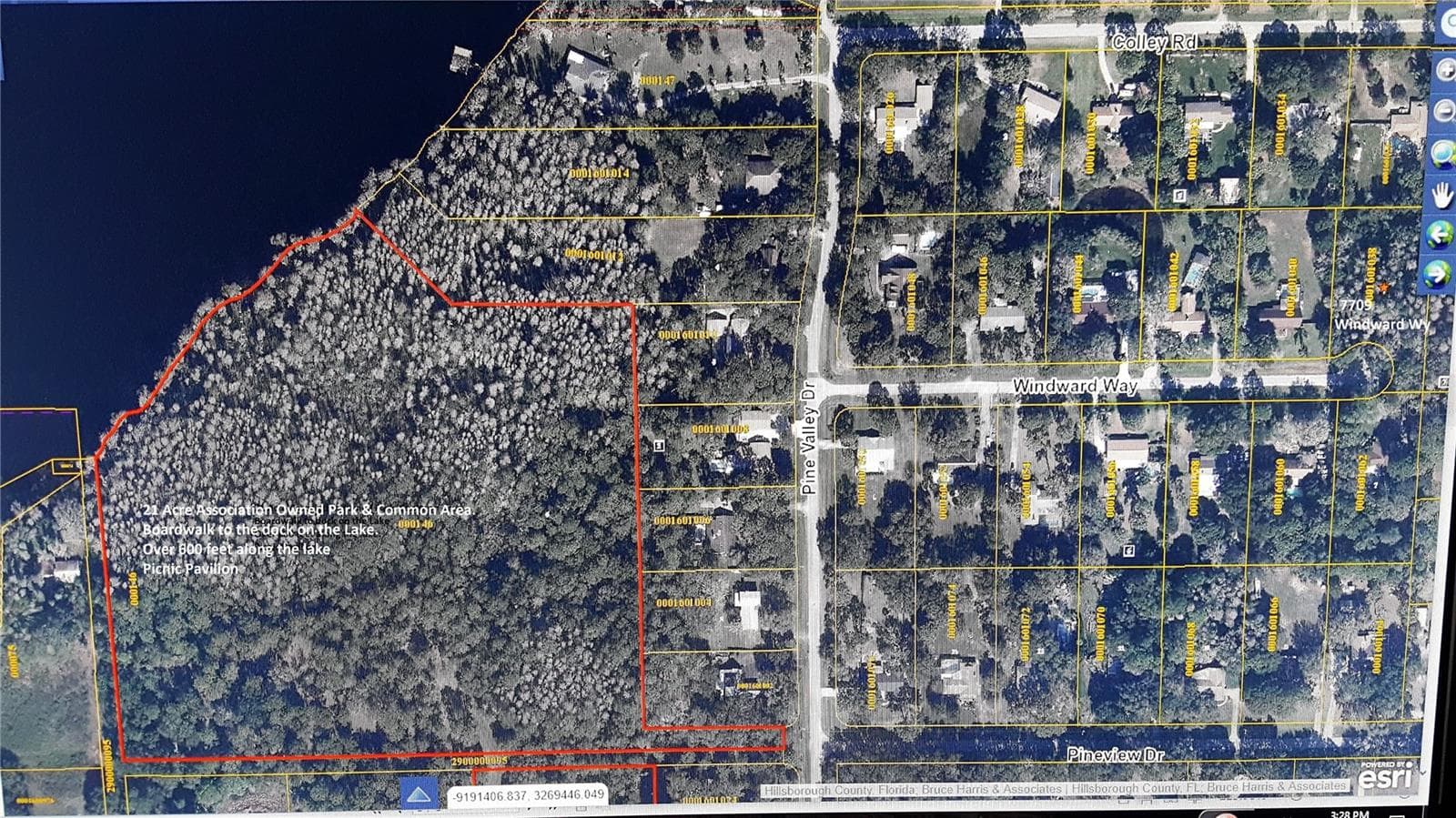 The 21 Acre Common Area has woods, Picnic Pavilion and extends out to Lake Hiawatha via boardwalk. - 7709 WINDWARD WAY, ODESSA