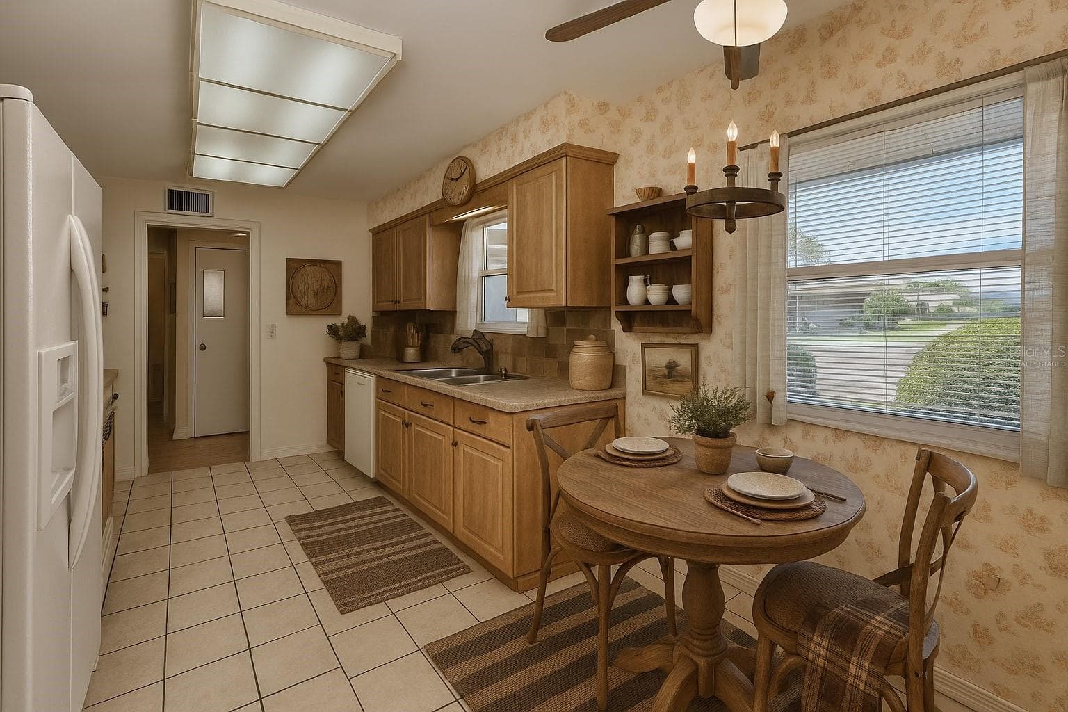 Virtually Stagedd Kitchen - 1525 ALLEGHENY DR, SUN CITY CENTER