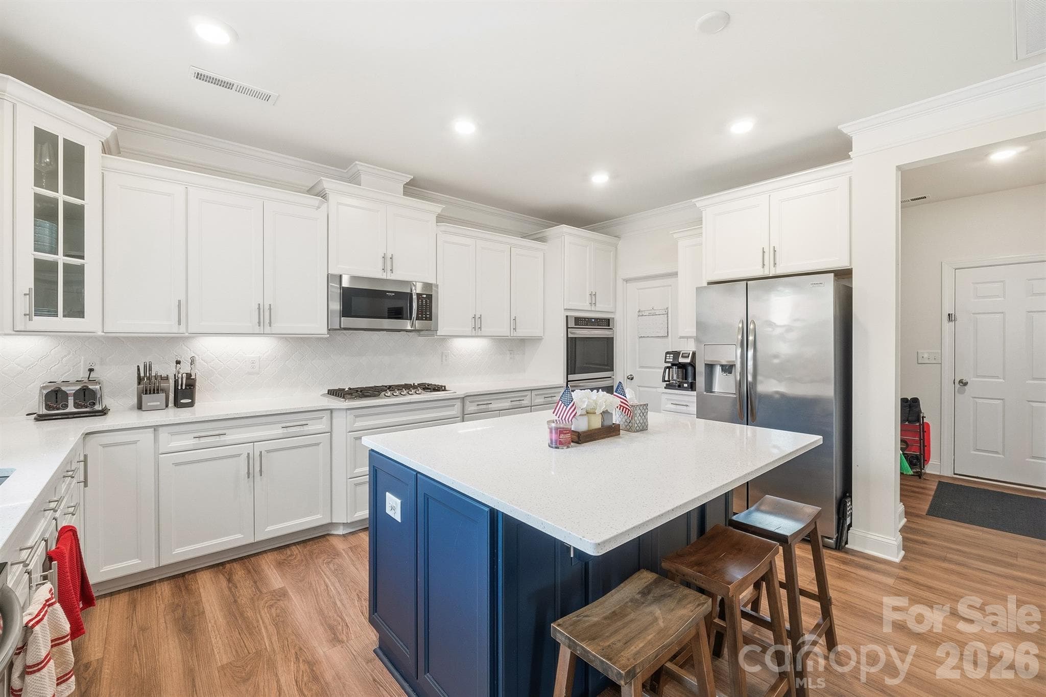 Kitchen with Stainless Steel Appliances - 282 Bouchard Drive, Waxhaw
