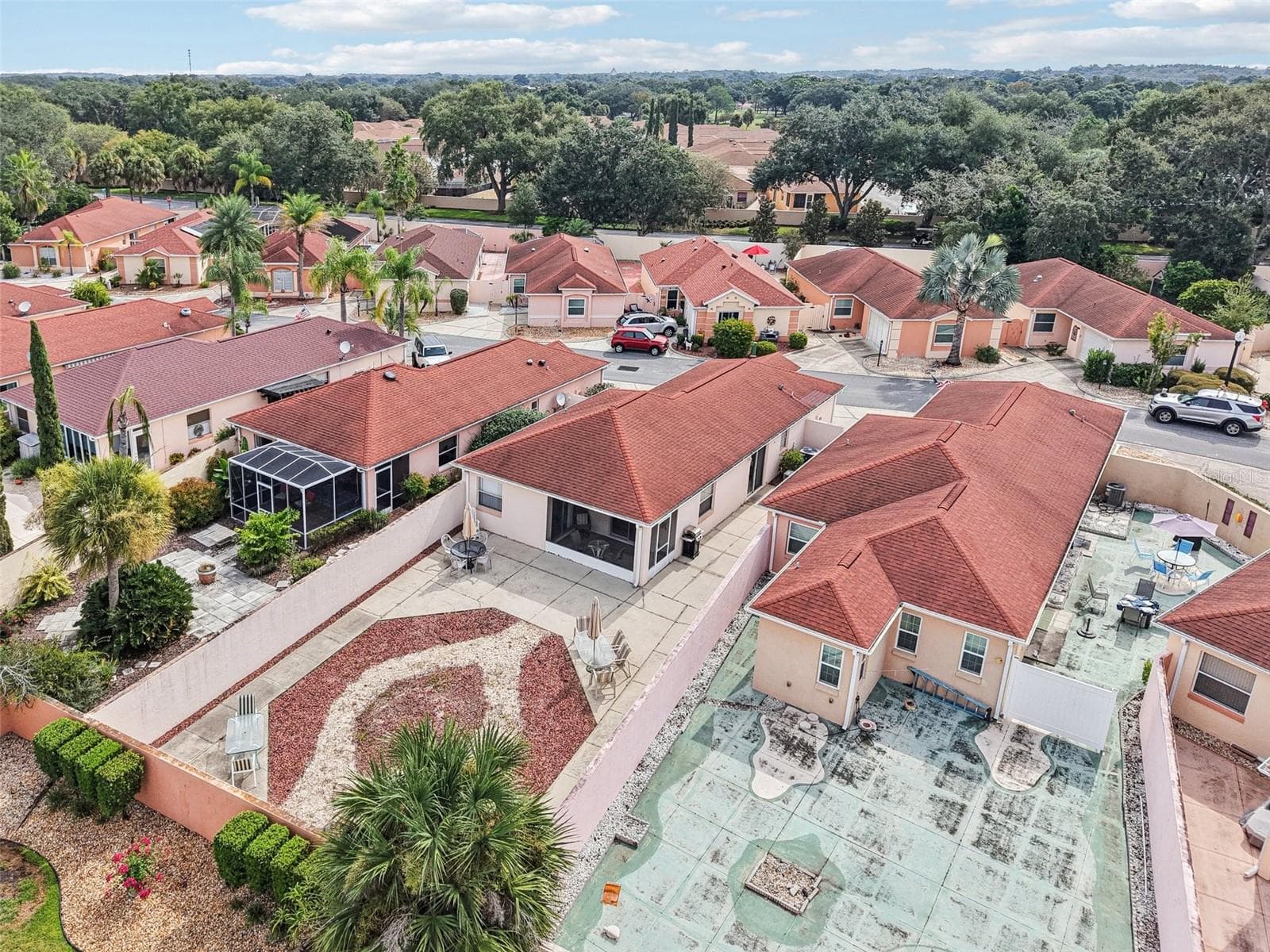 Aerial Back Left - 914 MENDOZA BLVD, LADY LAKE