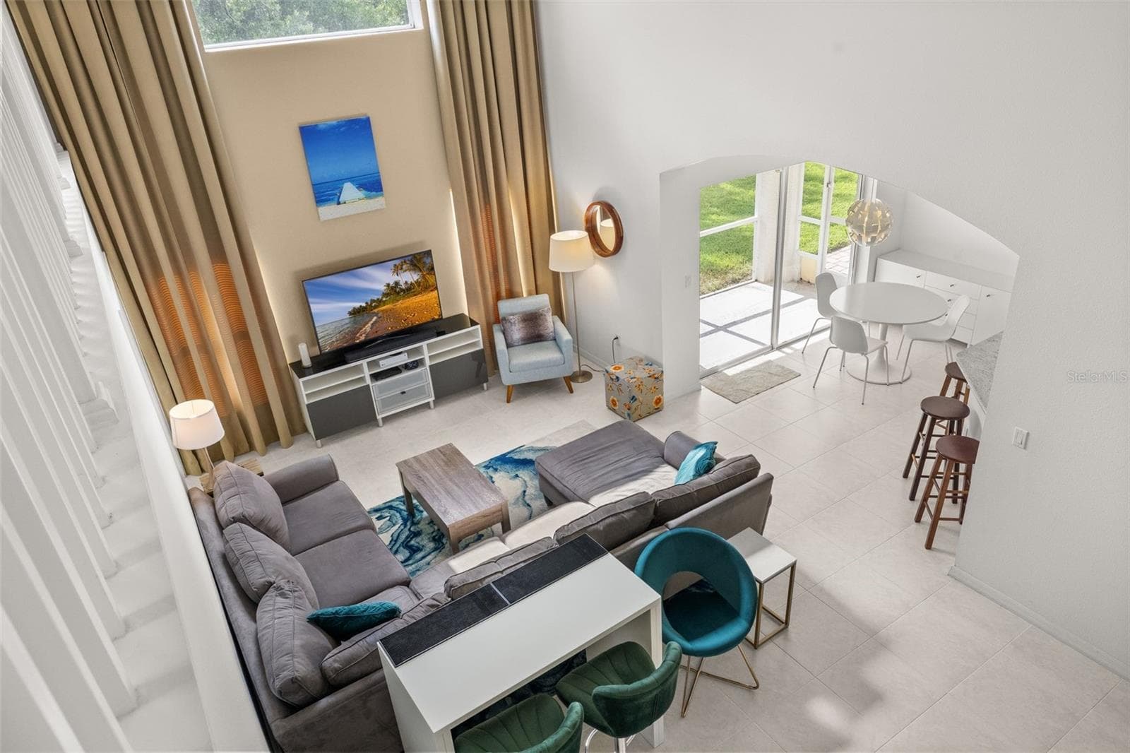 View of Living Room from Upstairs - 4638 RAINTREE RIDGE RD, ORLANDO