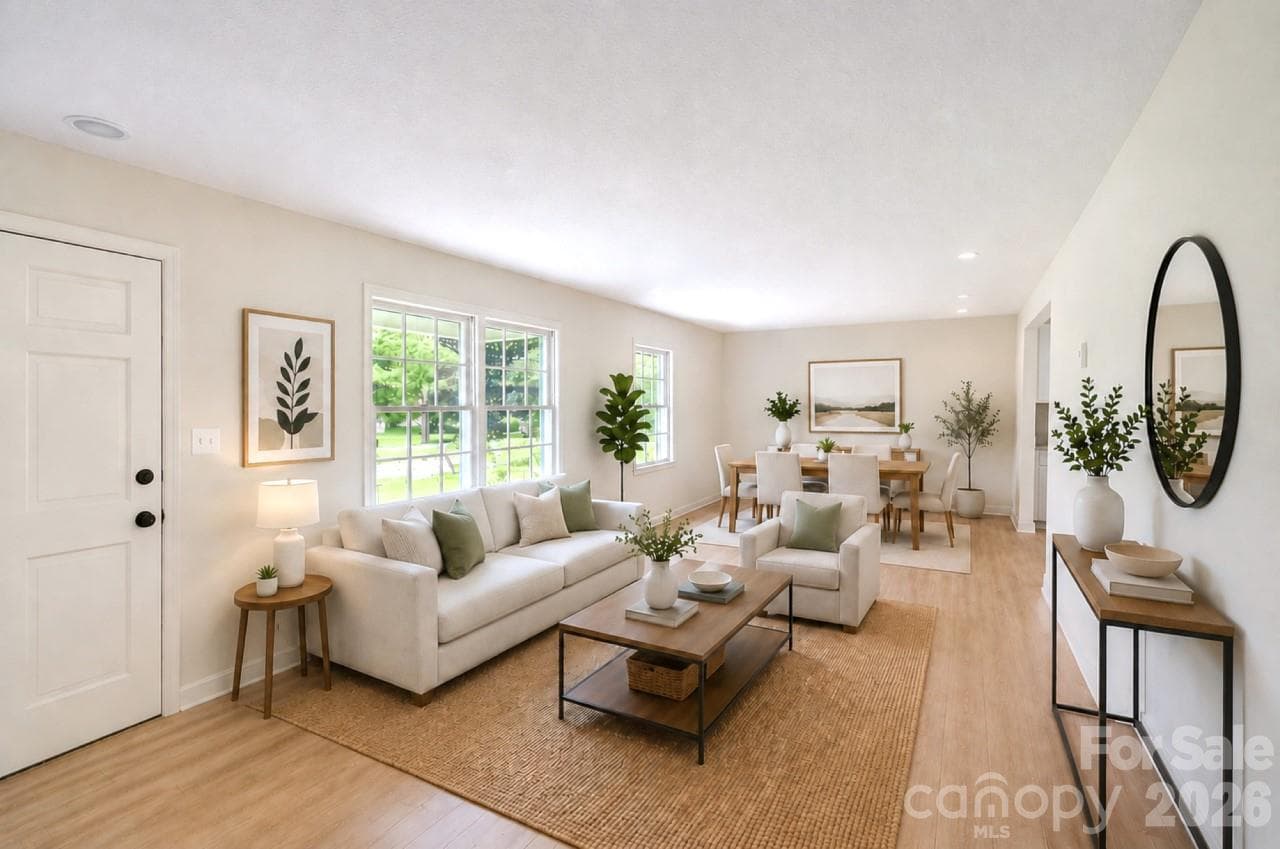 Great Room Virtually Staged - 1195 Holly Springs Road, Lyman
