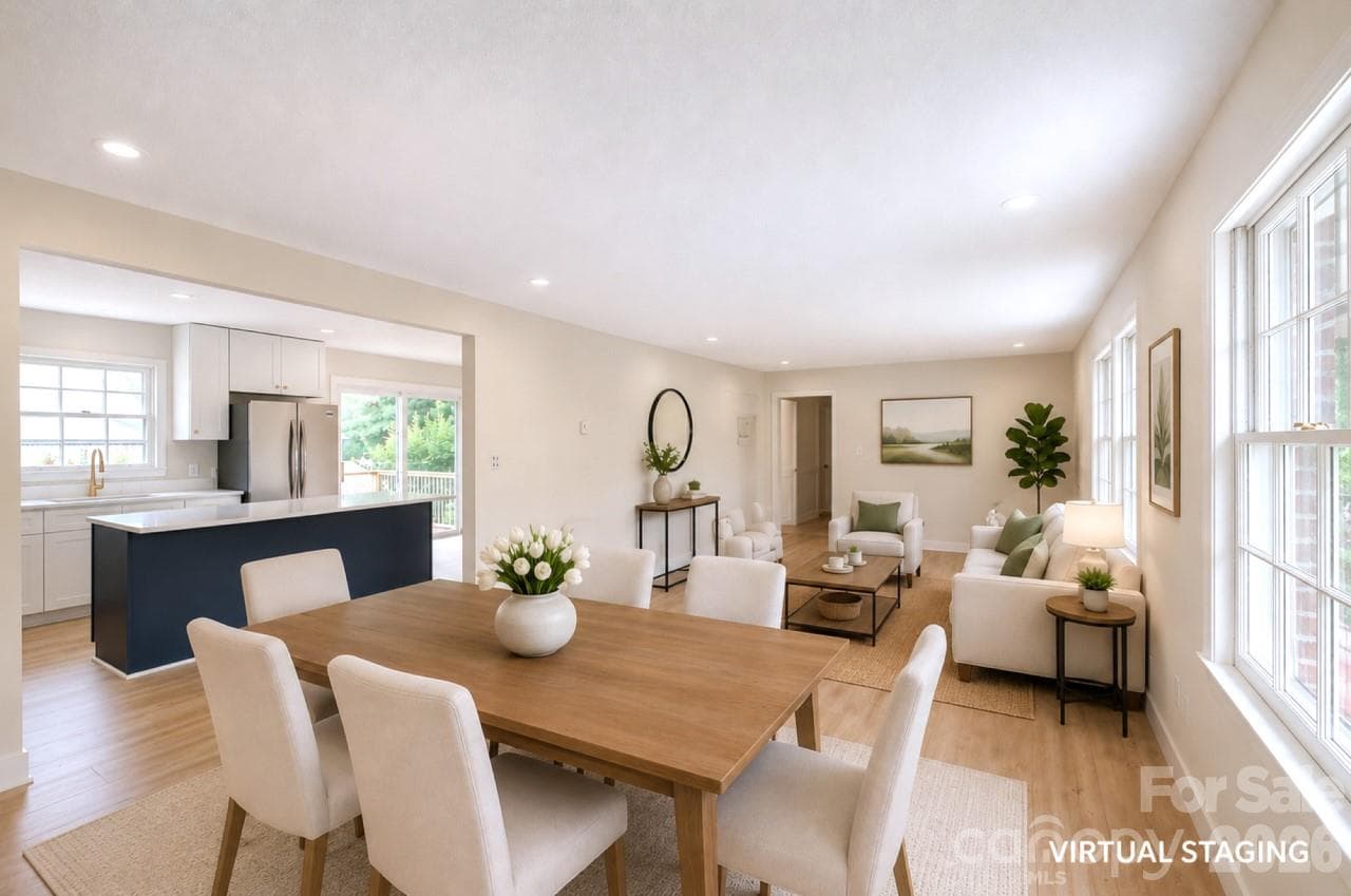 Great Room Virtually Staged - 1195 Holly Springs Road, Lyman