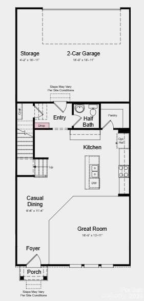 Additional Highlights Include: drop at entry and extended laminate flooring on 1st and 2nd floor - Charlotte