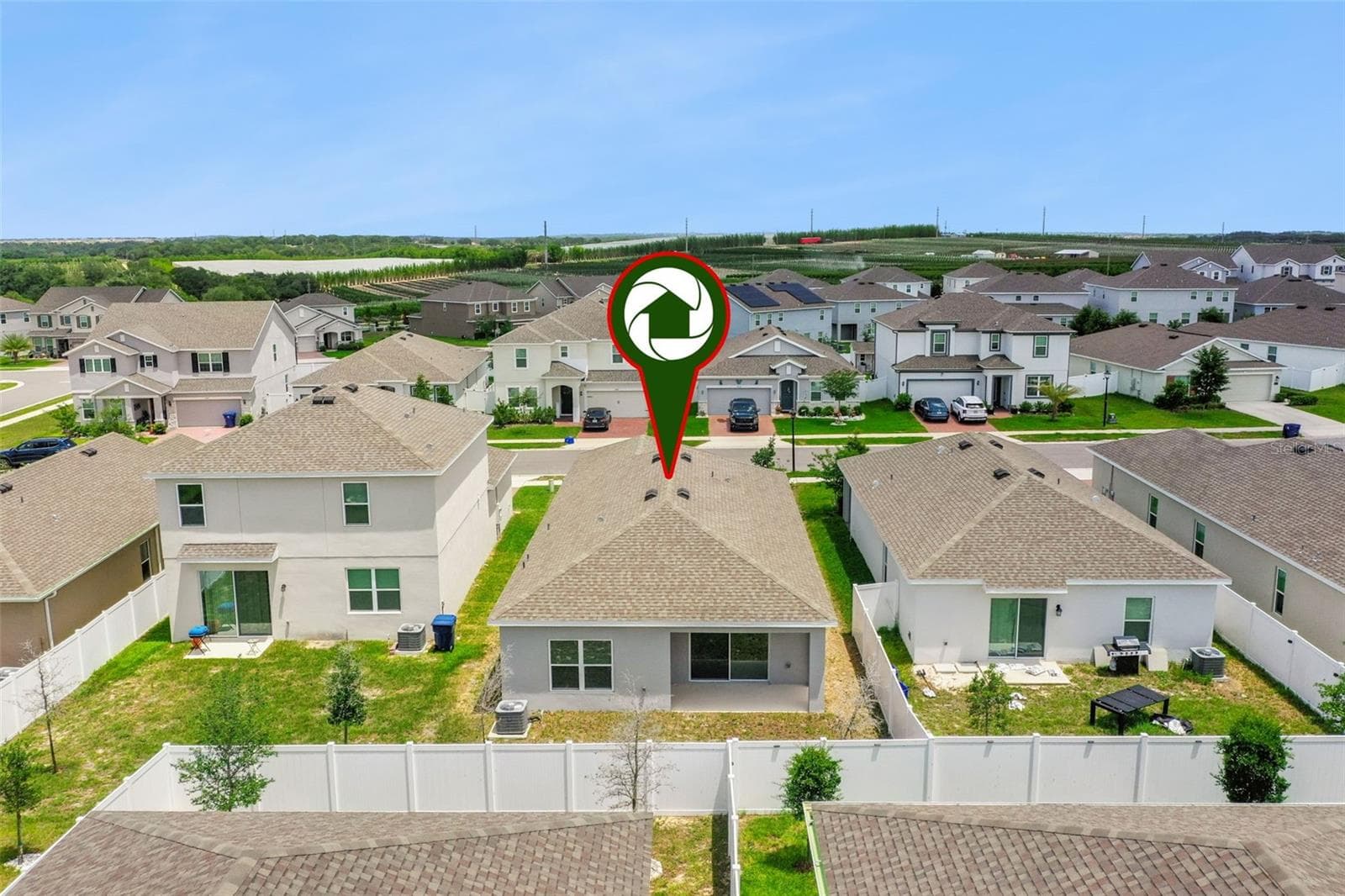 Aerial View - 1833 ROSS HAMMOCK AVE, GROVELAND