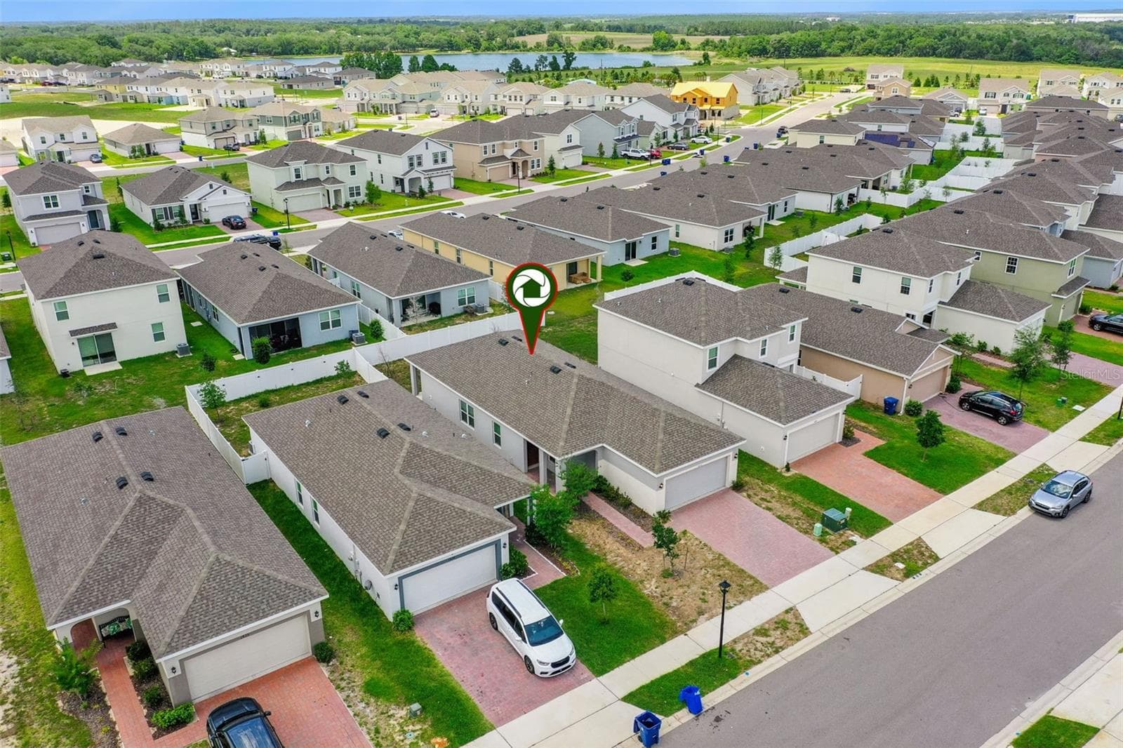 Aerial View - 1833 ROSS HAMMOCK AVE, GROVELAND