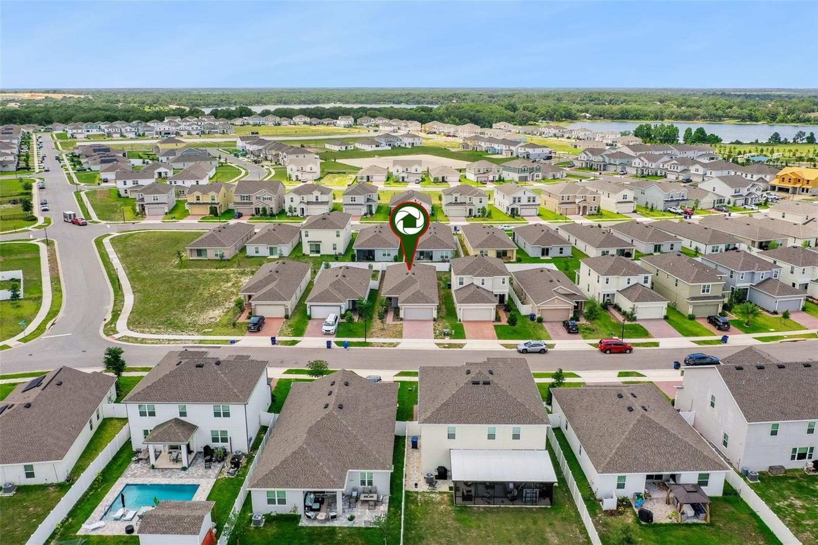 Aerial View - 1833 ROSS HAMMOCK AVE, GROVELAND