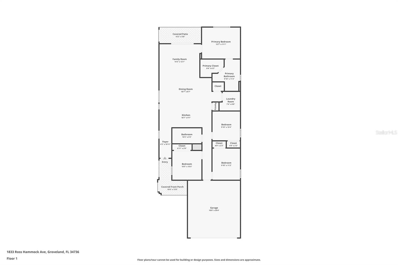 Floor Plan - 1833 ROSS HAMMOCK AVE, GROVELAND