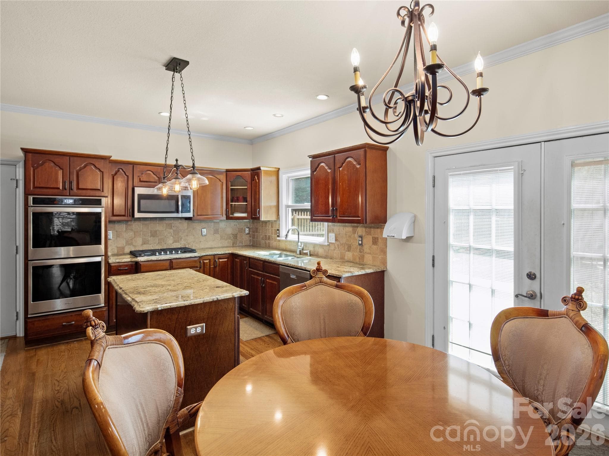 New double oven and gas cooktop - 105 Braeside Circle, Asheville