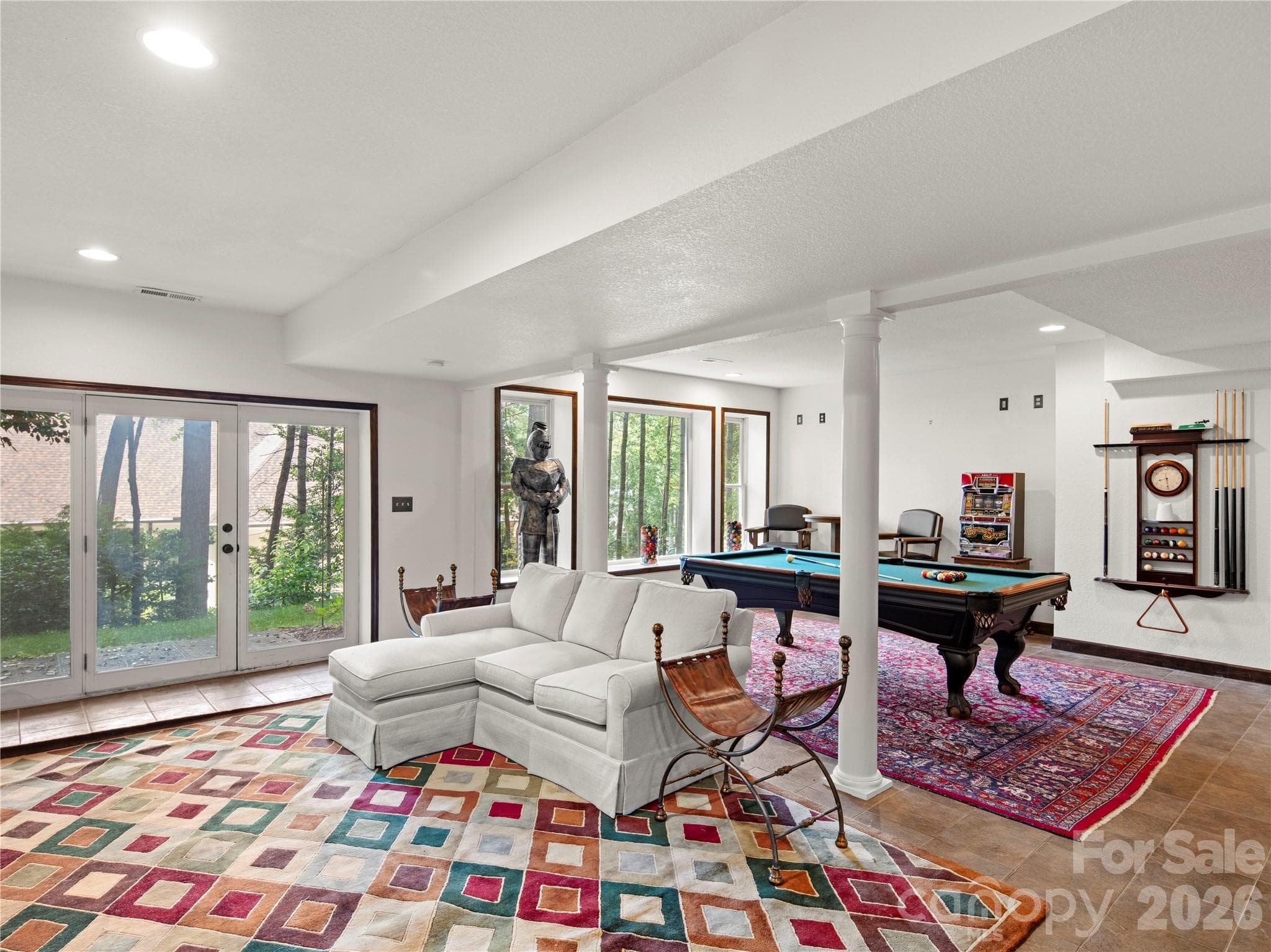 A wall of glass to bring in natural light - 105 Braeside Circle, Asheville