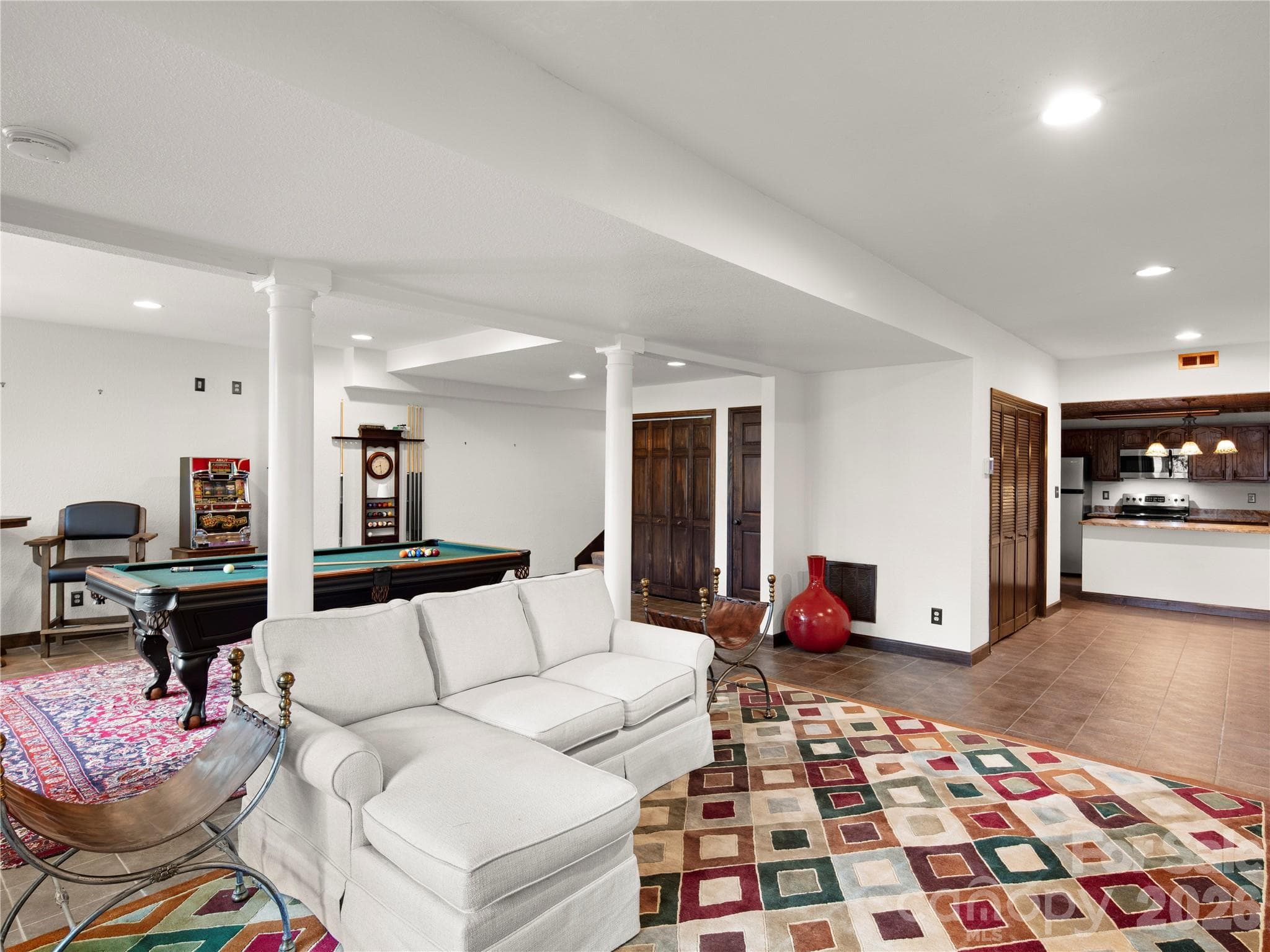Finished basement is perfect for movies, game night or multi-generational living - 105 Braeside Circle, Asheville