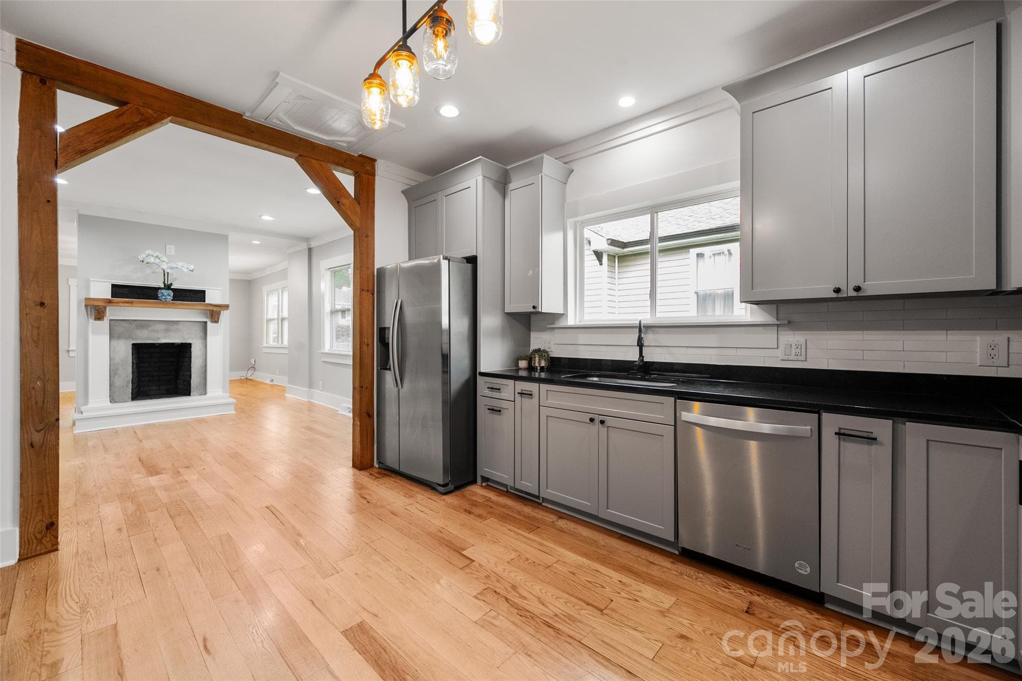 Kitchen looking into the dining room - 174 Tournament Drive SW, Concord
