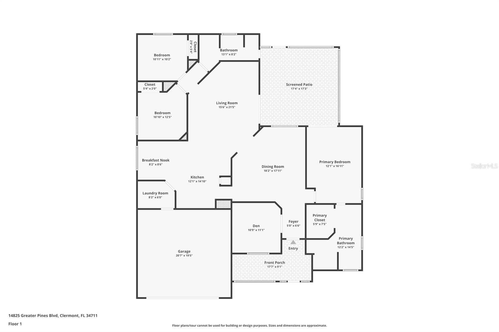 Floor Plan - 14825 GREATER PINES BLVD, CLERMONT