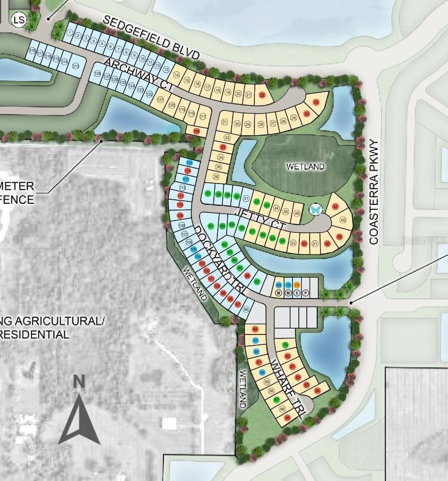 Palms at Coasterra Sitemap - 12533 WHARF TER, PALMETTO