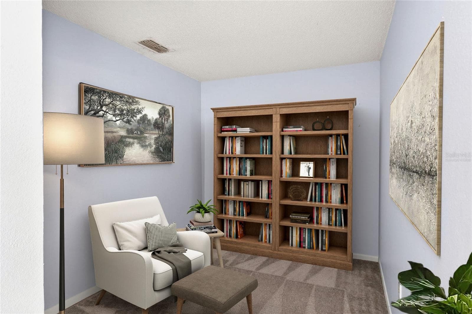 Virtually Staged Library - 1810 VILLAGE CT, MULBERRY