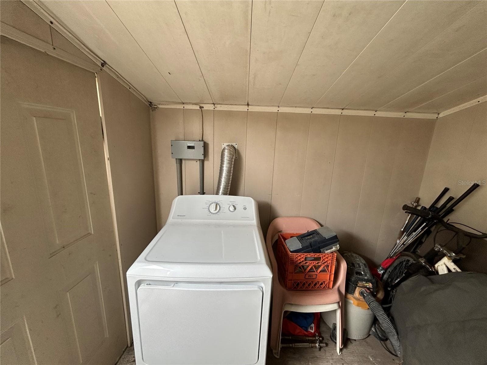 Dryer hooked up in the Backyard Shed - 12674 SEMINOLE BLVD #S18, LARGO