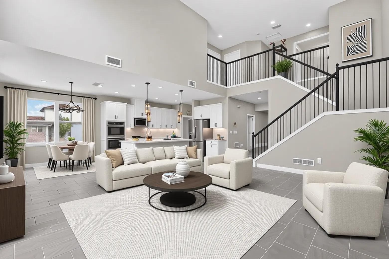 Living Room (virtually staged) - 3894 CAPITAL REEF WAY, APOPKA