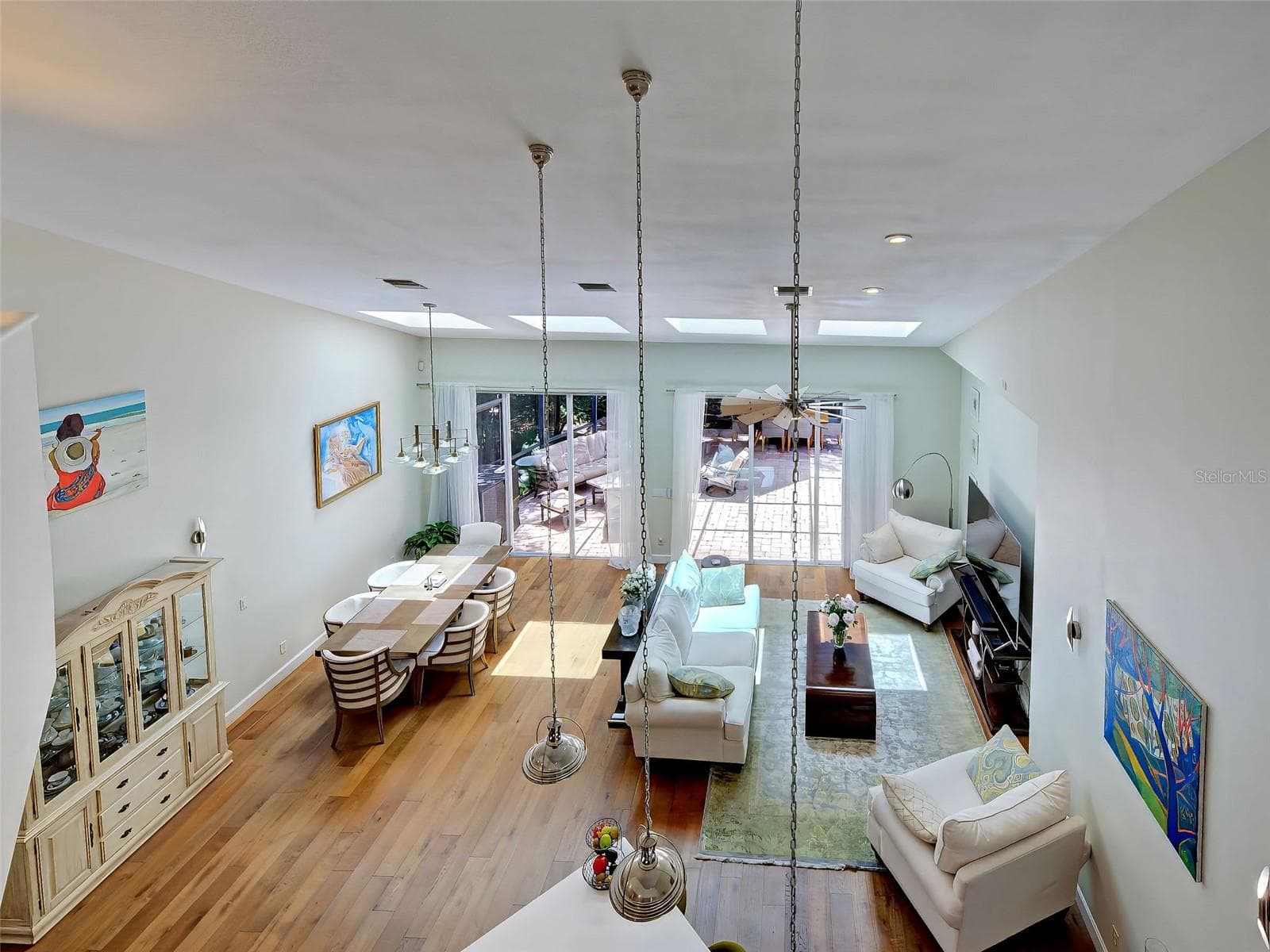 From the loft looking down at the spaciousness of the home. - 5026 HANGING MOSS LN, SARASOTA