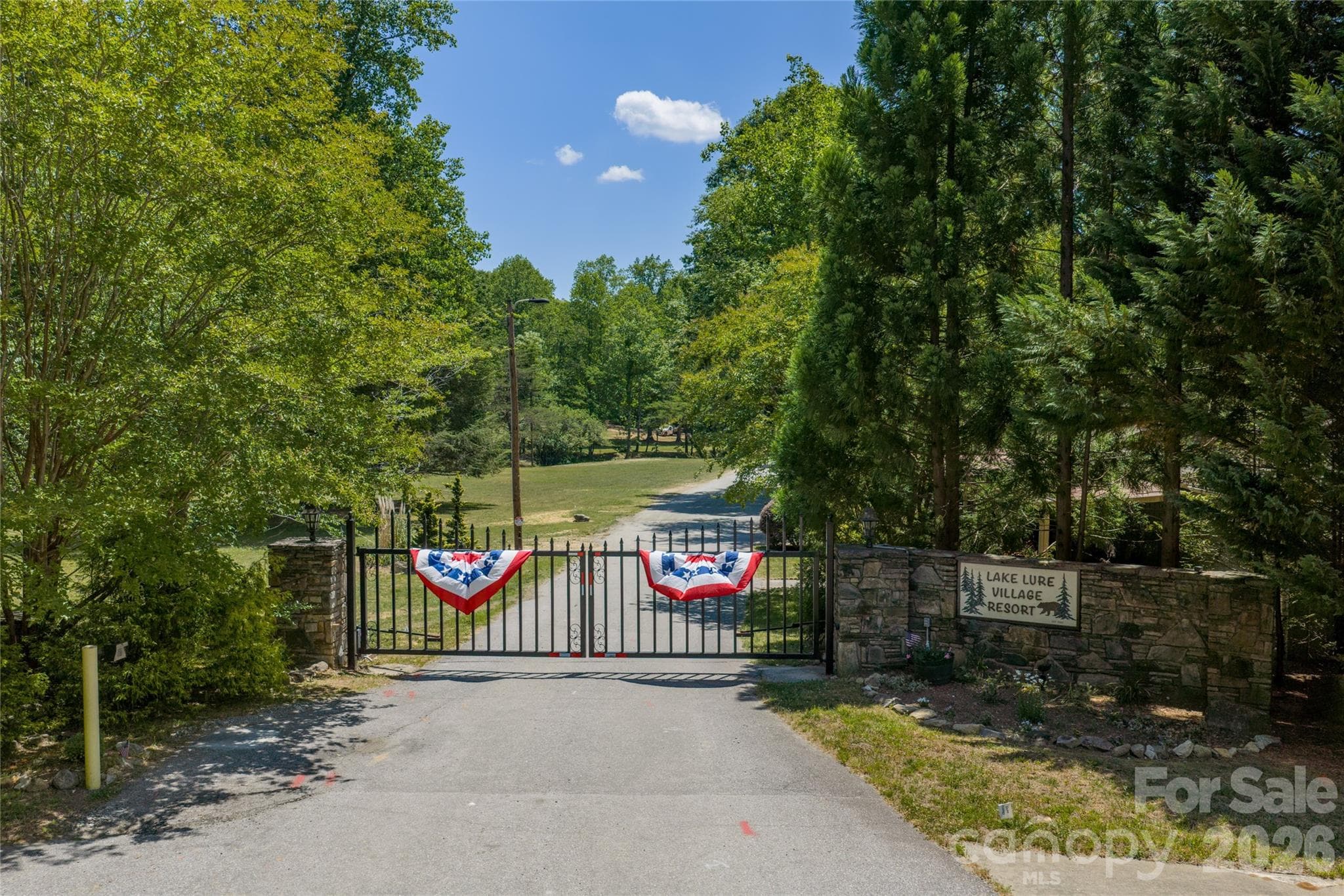 Gated entrance - Lake Lure