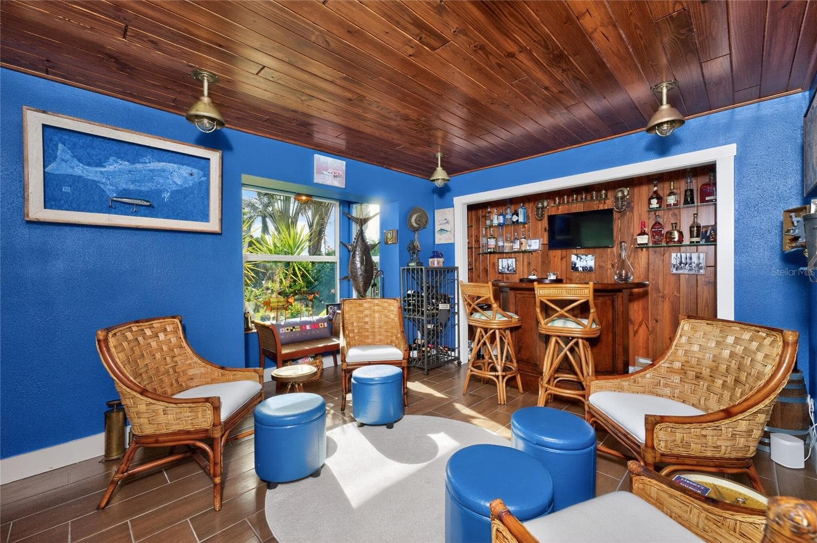 The 4th Bedroom is converted to a nautical bar - 80 SABAL DR, PUNTA GORDA