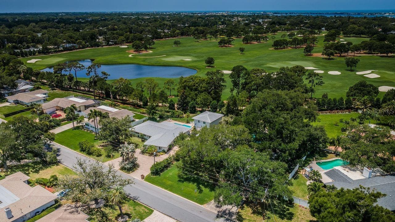 Aerial view of Pelican Golf Course - 1704 CYPRESS AVE, BELLEAIR
