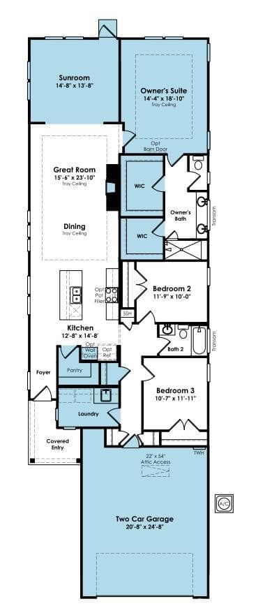 Caroline Floorplan - 122 Marina Bay Trail, Locust