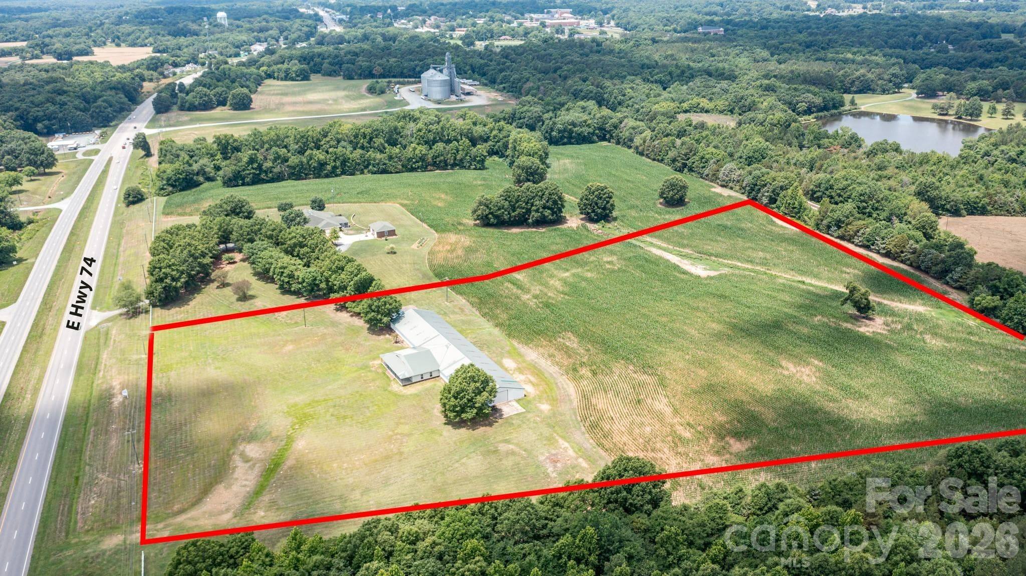 Lot lines are estimates - 4809 US 74 Highway, Wingate