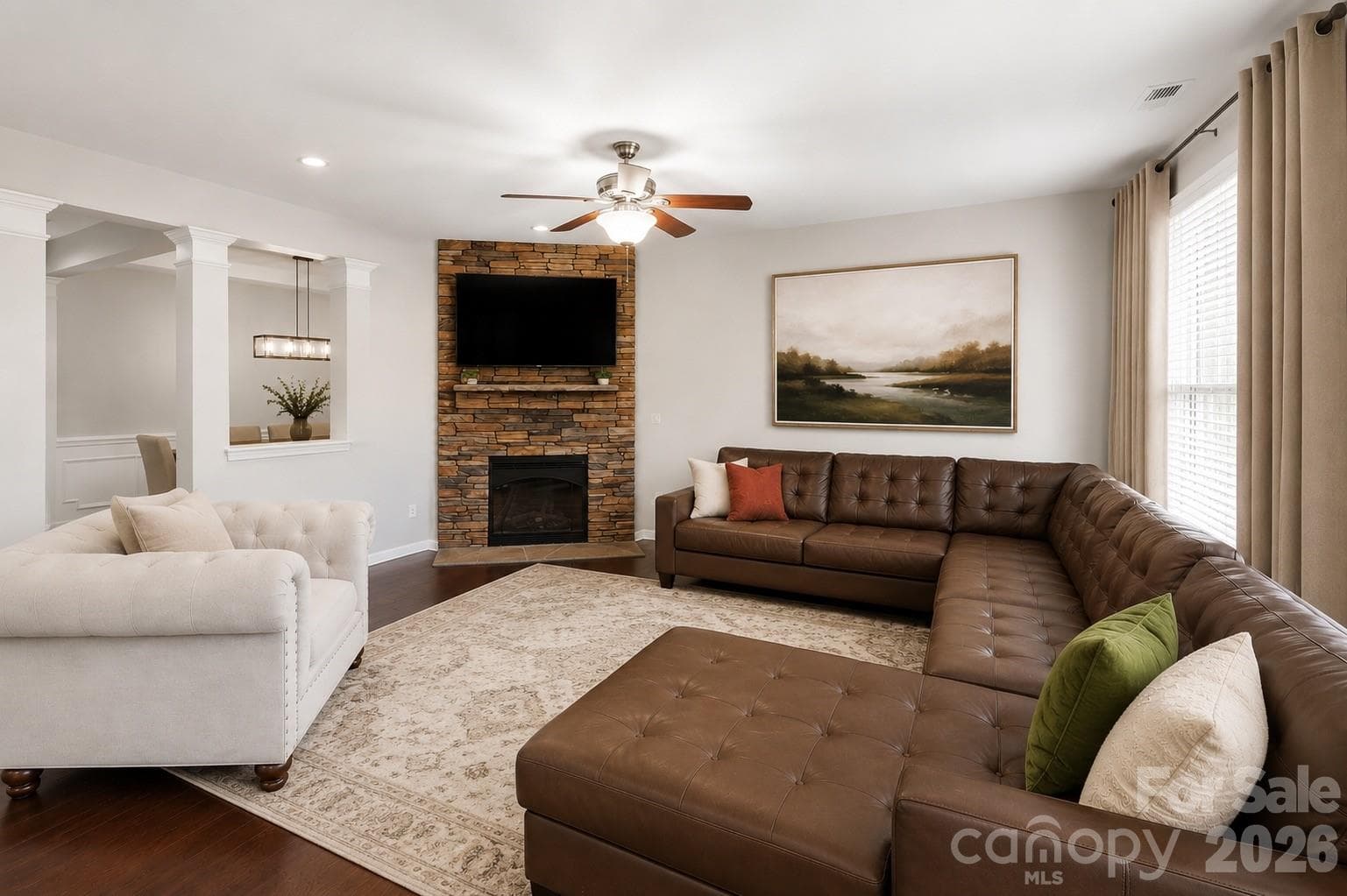 Level 2 - Living Room - 9417 Kings Parade Boulevard, Charlotte