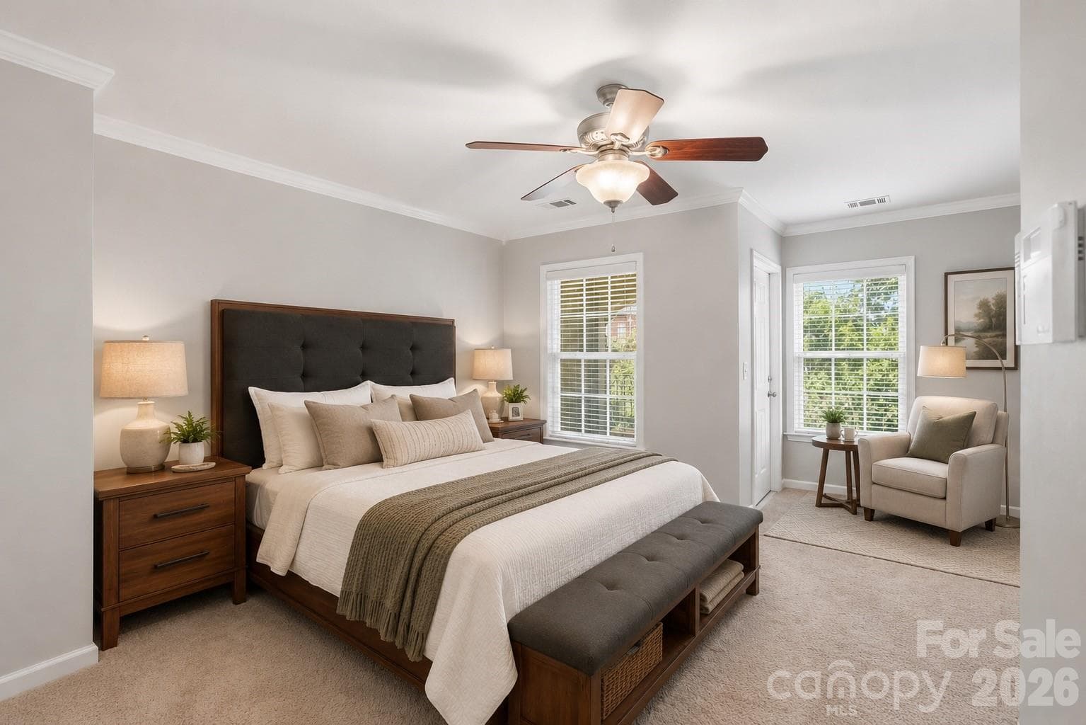 Level 3: Primary Bedroom - Virtually Enhanced - 9417 Kings Parade Boulevard, Charlotte