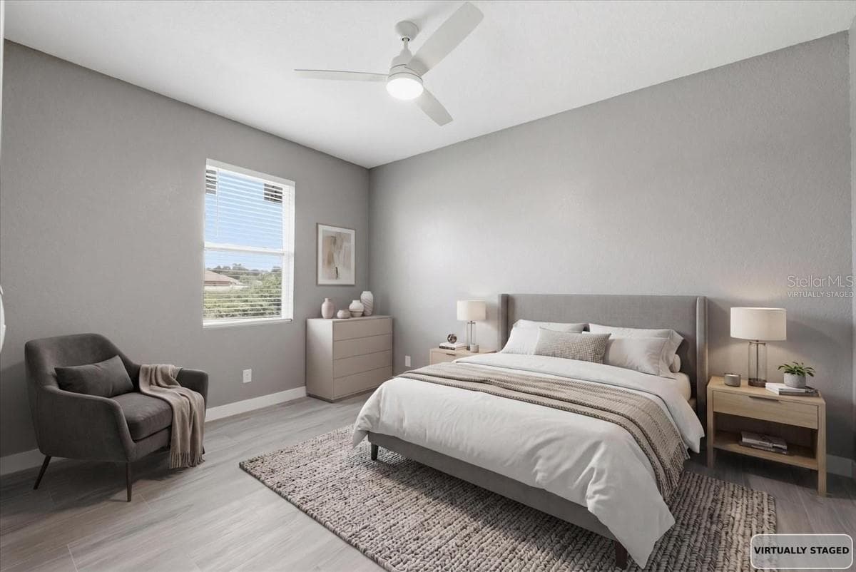 Virtually staged: secondary bedroom - 2683 HOPWOOD RD, NORTH PORT
